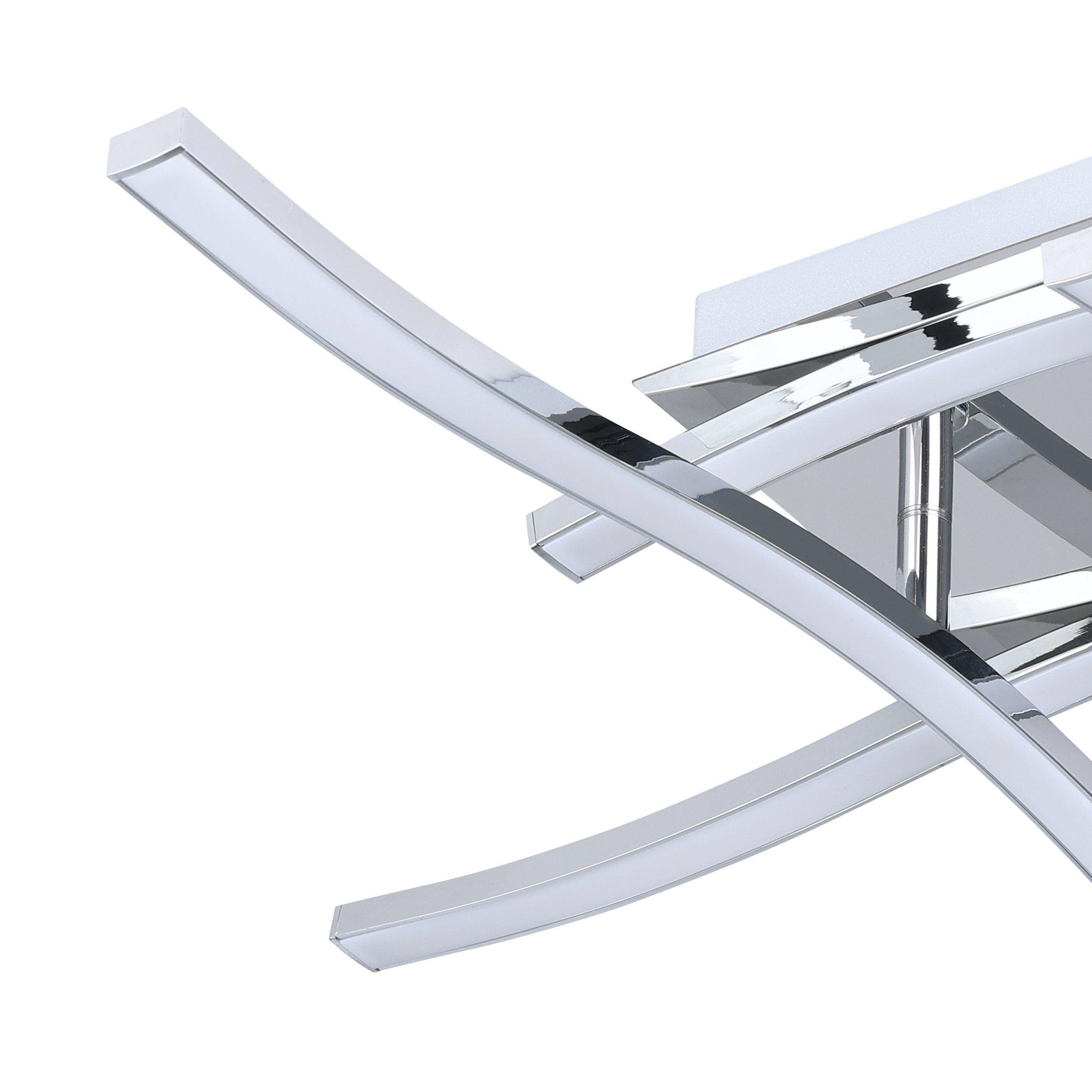 Eglo Valmora Flush Chrome LED Ceiling Light