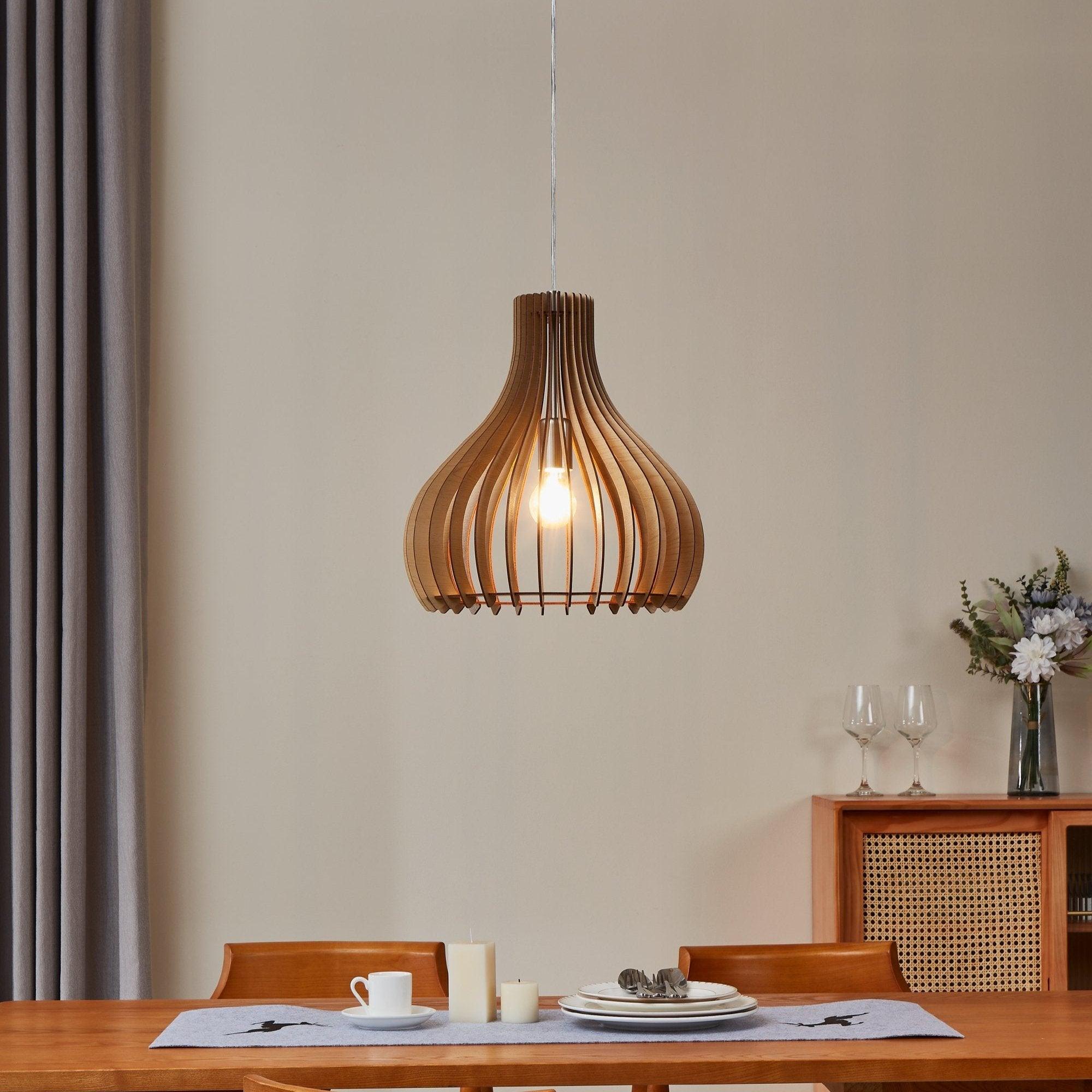 eglo tindori light wood ceiling pendant