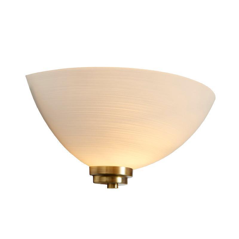Endon Welles Antique Brass Hallway Wall Light-OPEN-BOX-50-04-09-26