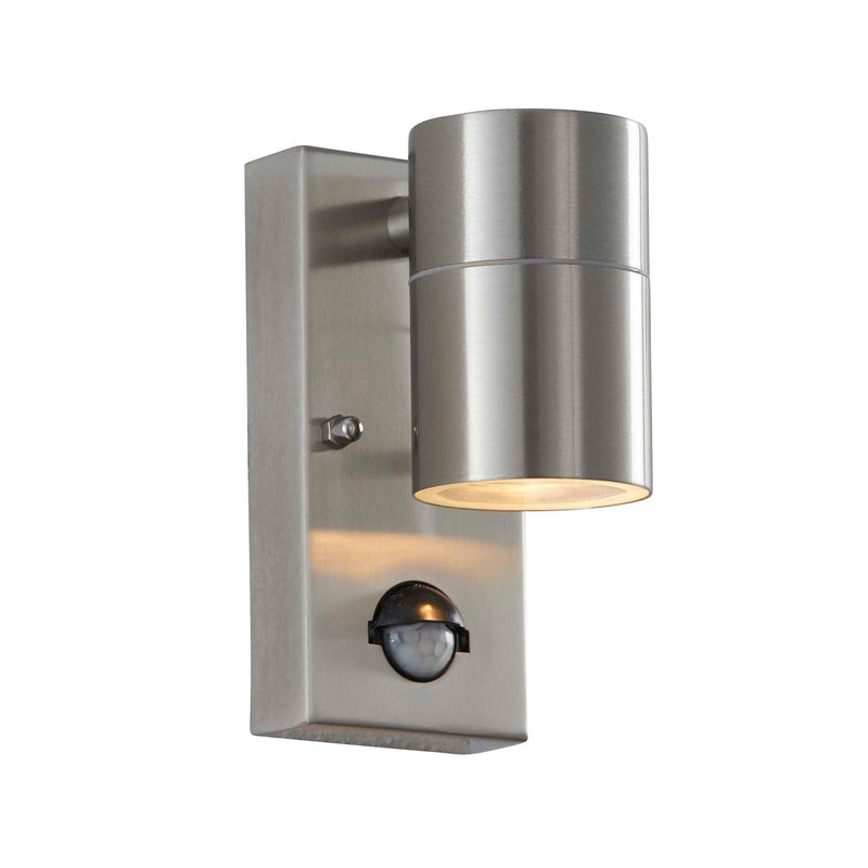 Endon Canon Stainless Steel Outdoor PIR Downlighter Wall Light
