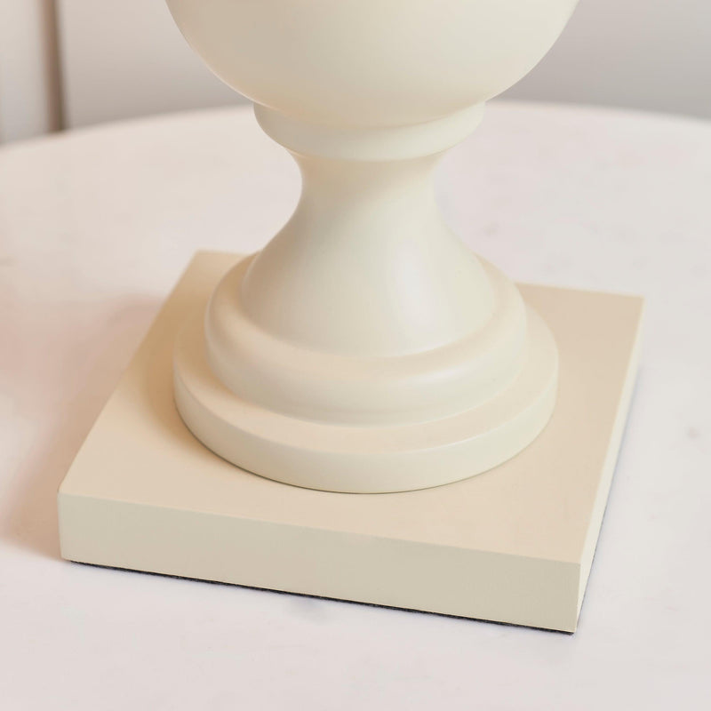 Marsham Ivory Painted Wood And Ivory Faux Linen Table Lamp-Endon Lighting-Living-Room-Tiffany Lighting Direct-[image-position]