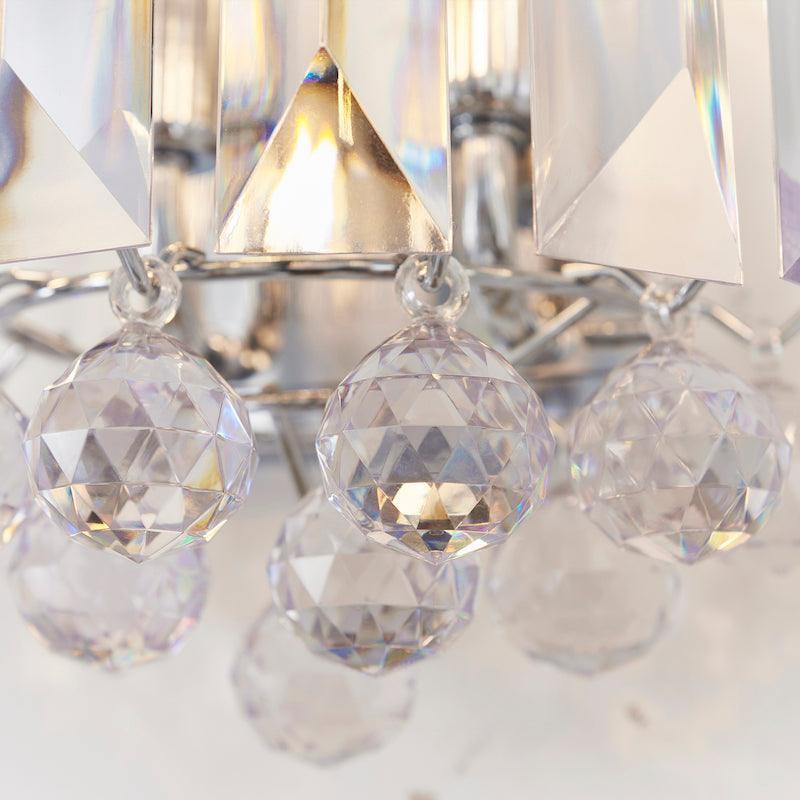 Endon Fargo chrome Plate & Clear Acrylic 2 Light Wall Light-OPEN-BOX