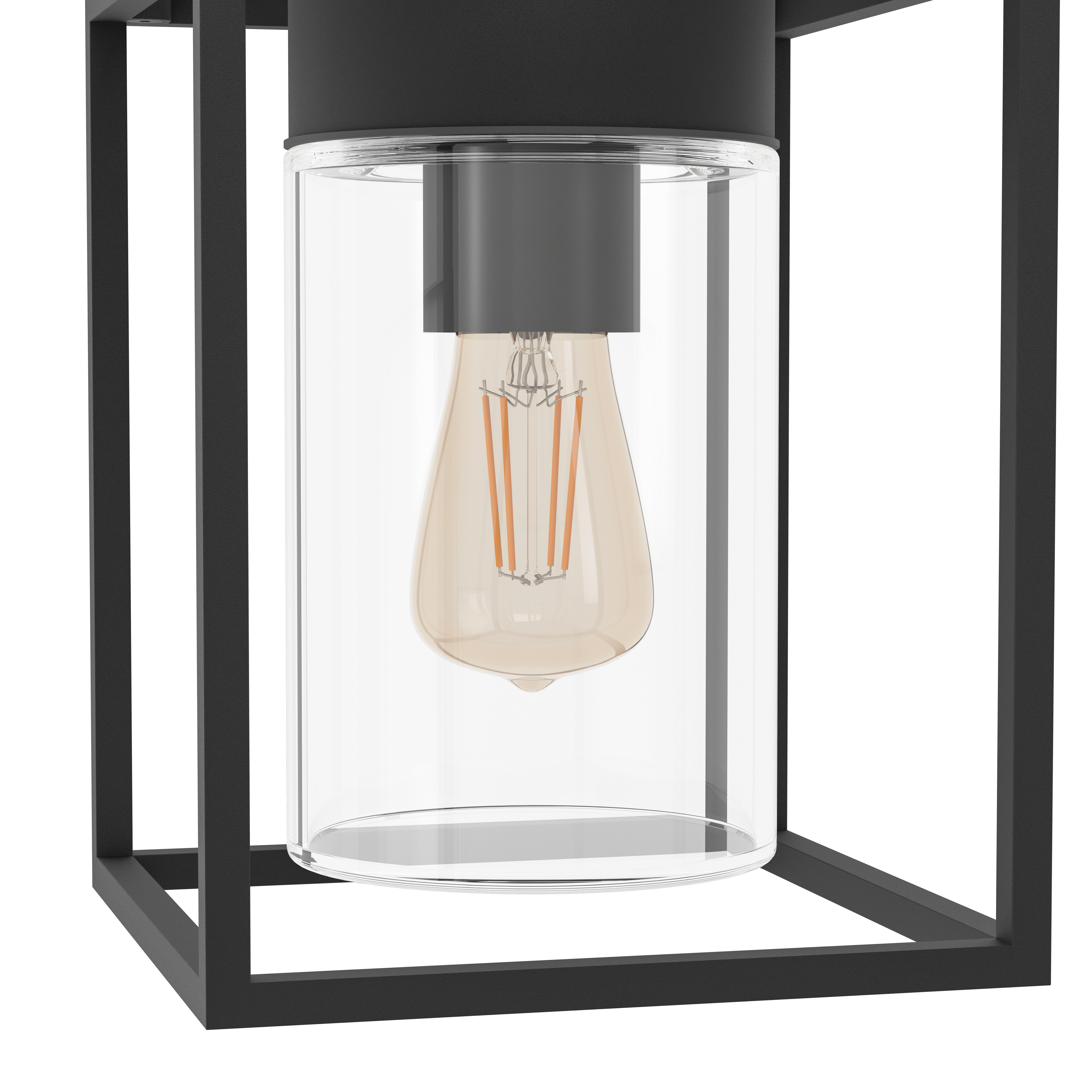 Eglo Trecate IP44 Black Outdoor Wall Light