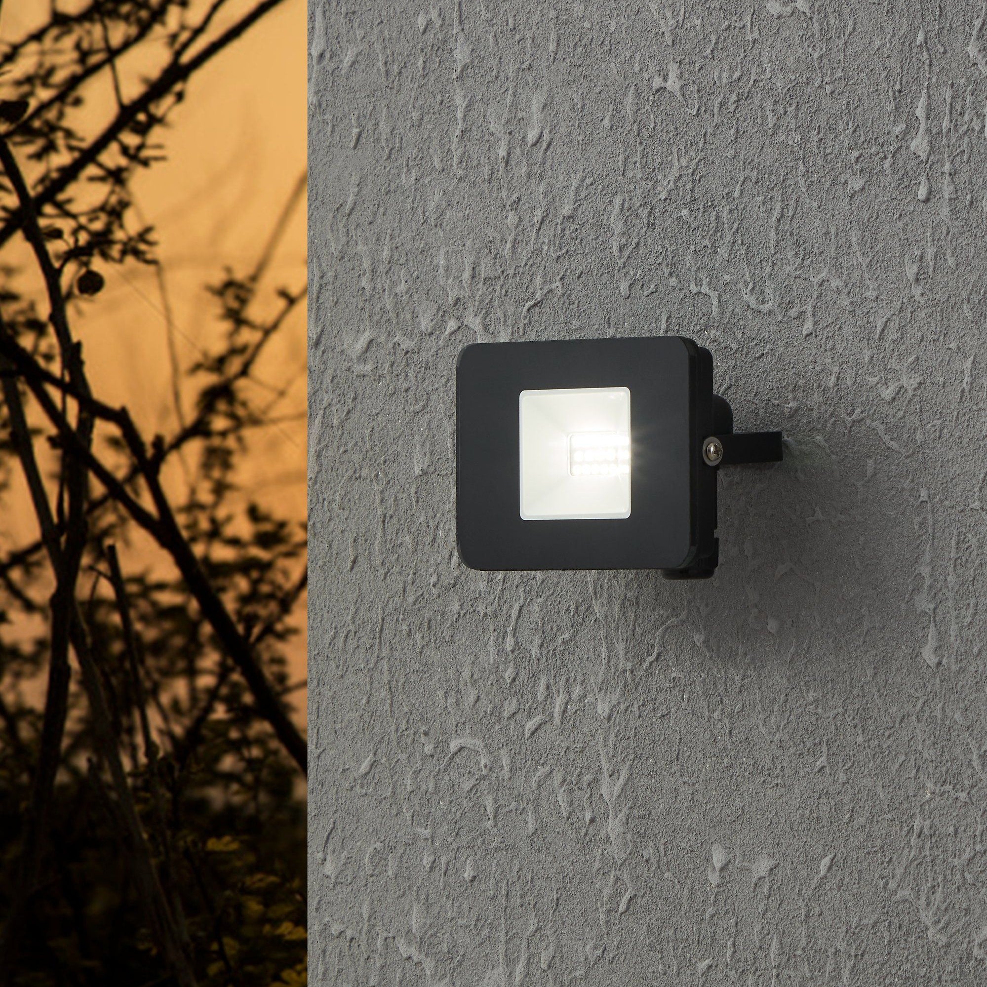 Eglo Faedo 3 IP65 Outdoor LED Black Flood Light - 10W