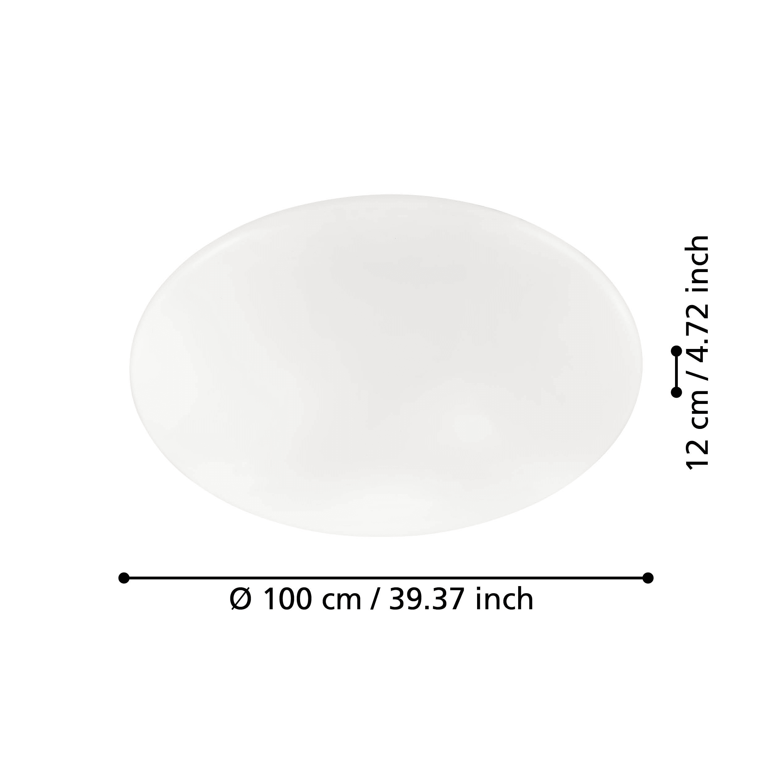 eglo giron flush white led ceiling light 100cm Kitchen Lighting Close Up