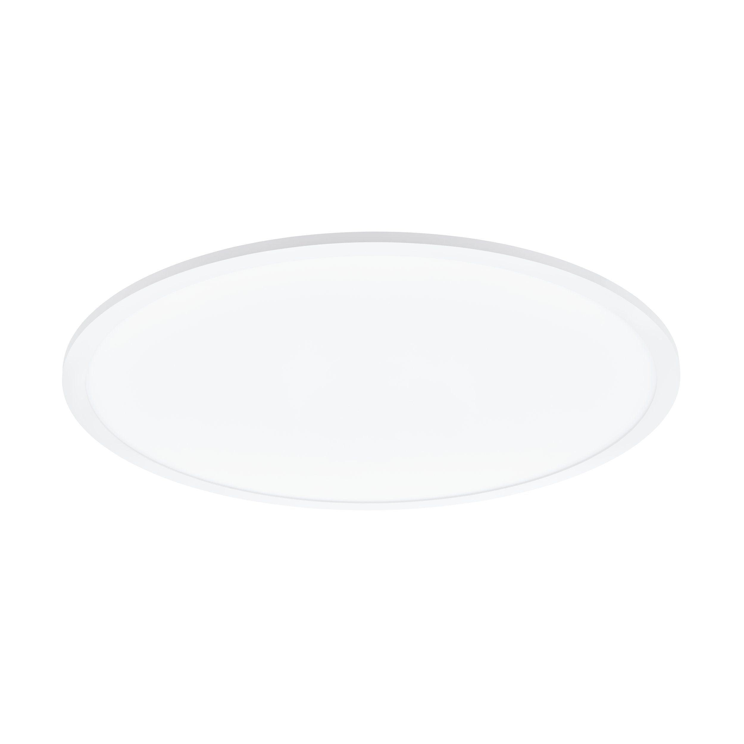 eglo sarsina large 60cm flush white led ceiling light living room image