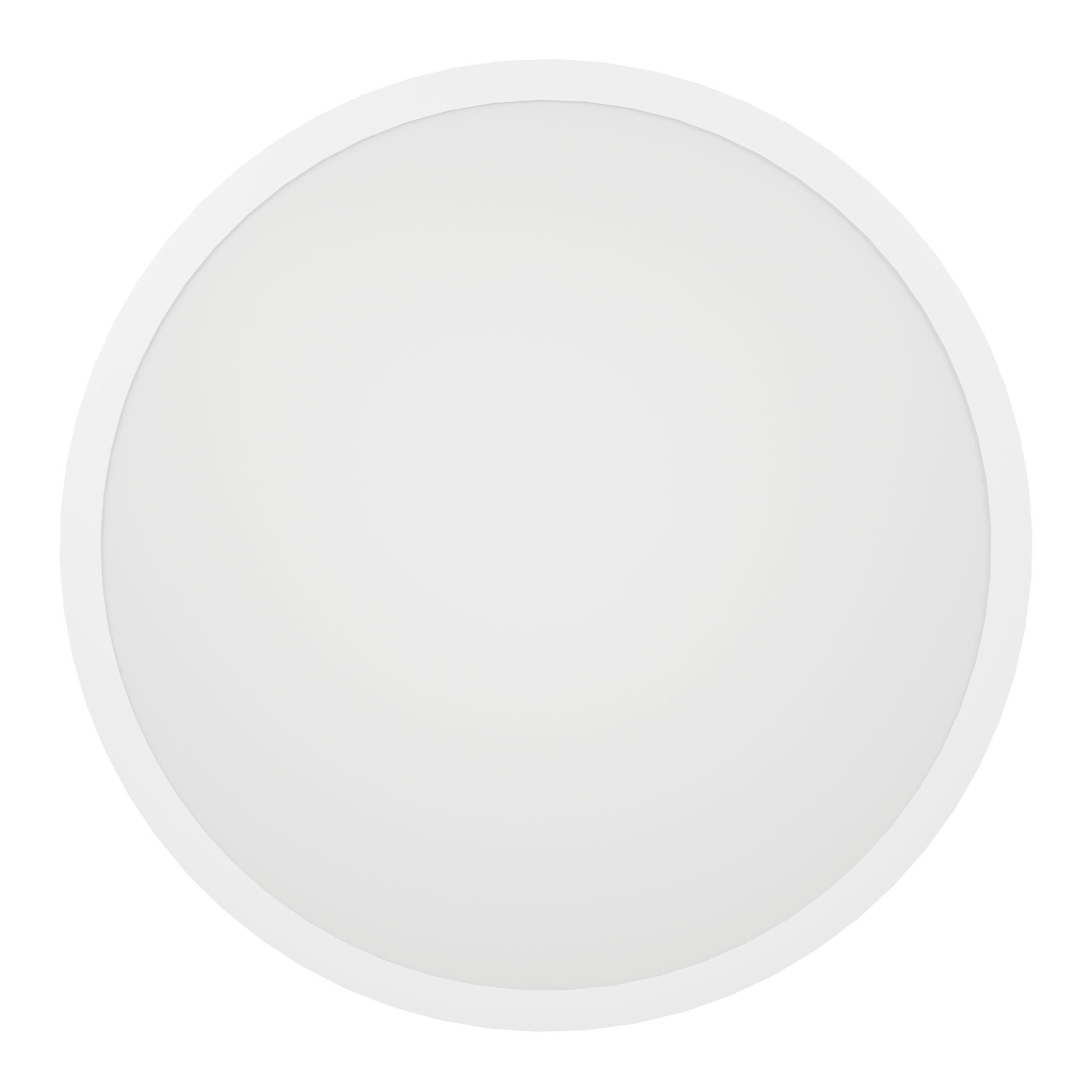 eglo sarsina large 60cm flush white led ceiling light living room close up