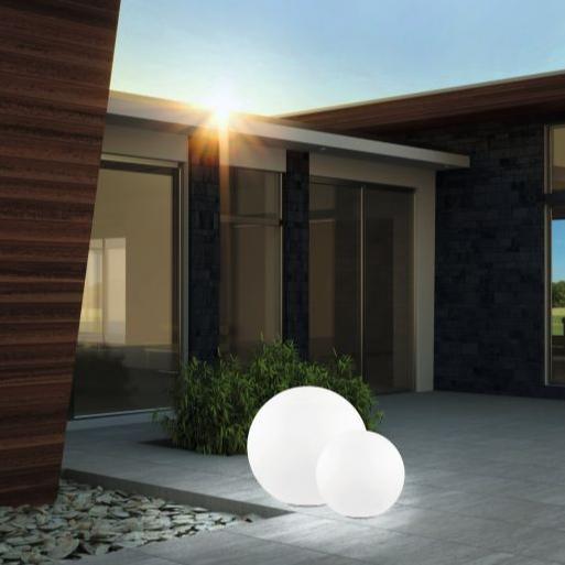 eglo monterolo ip65 outdoor 60cm plastic globe floor lamp