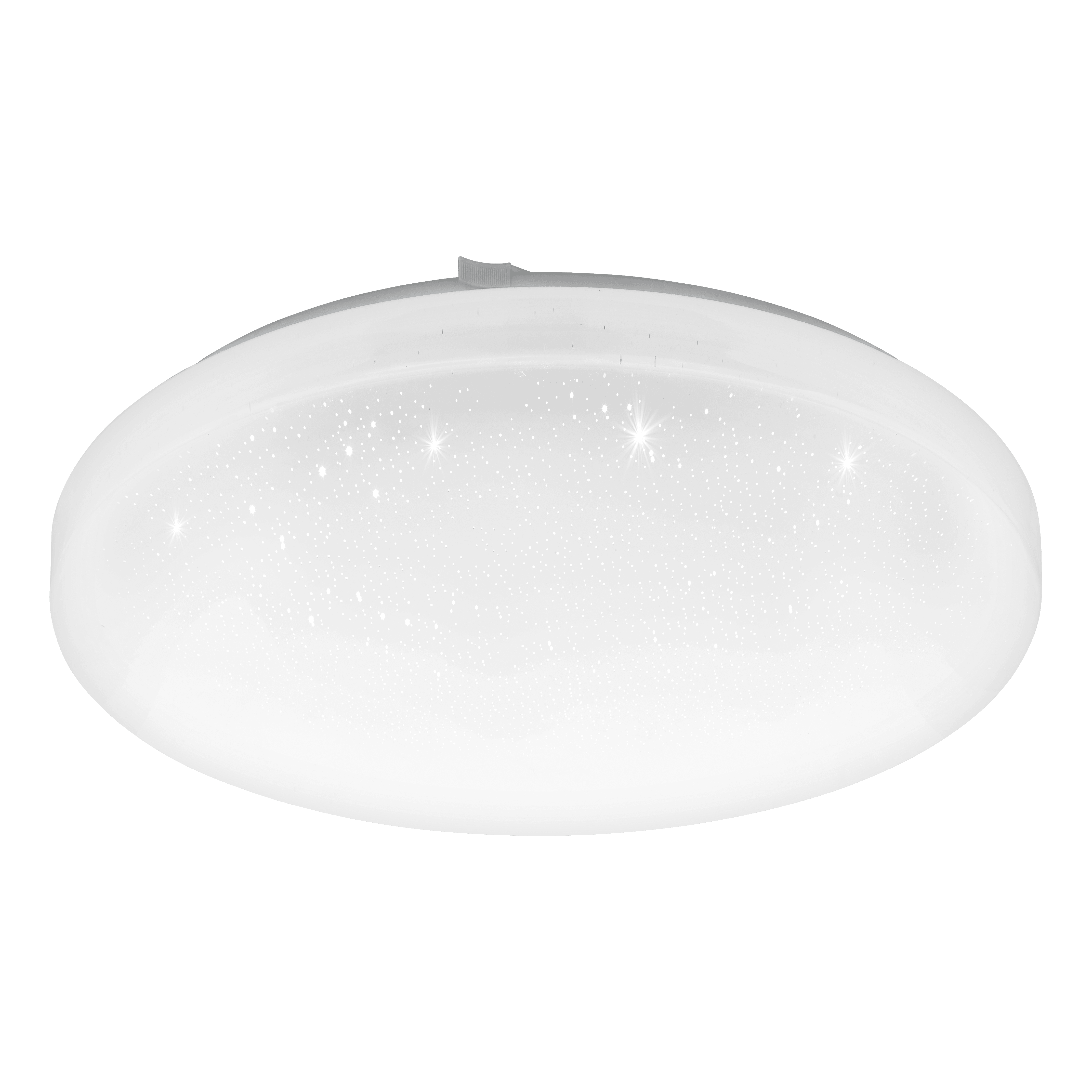 eglo frania s round white led ceiling flush 33cm living room close up