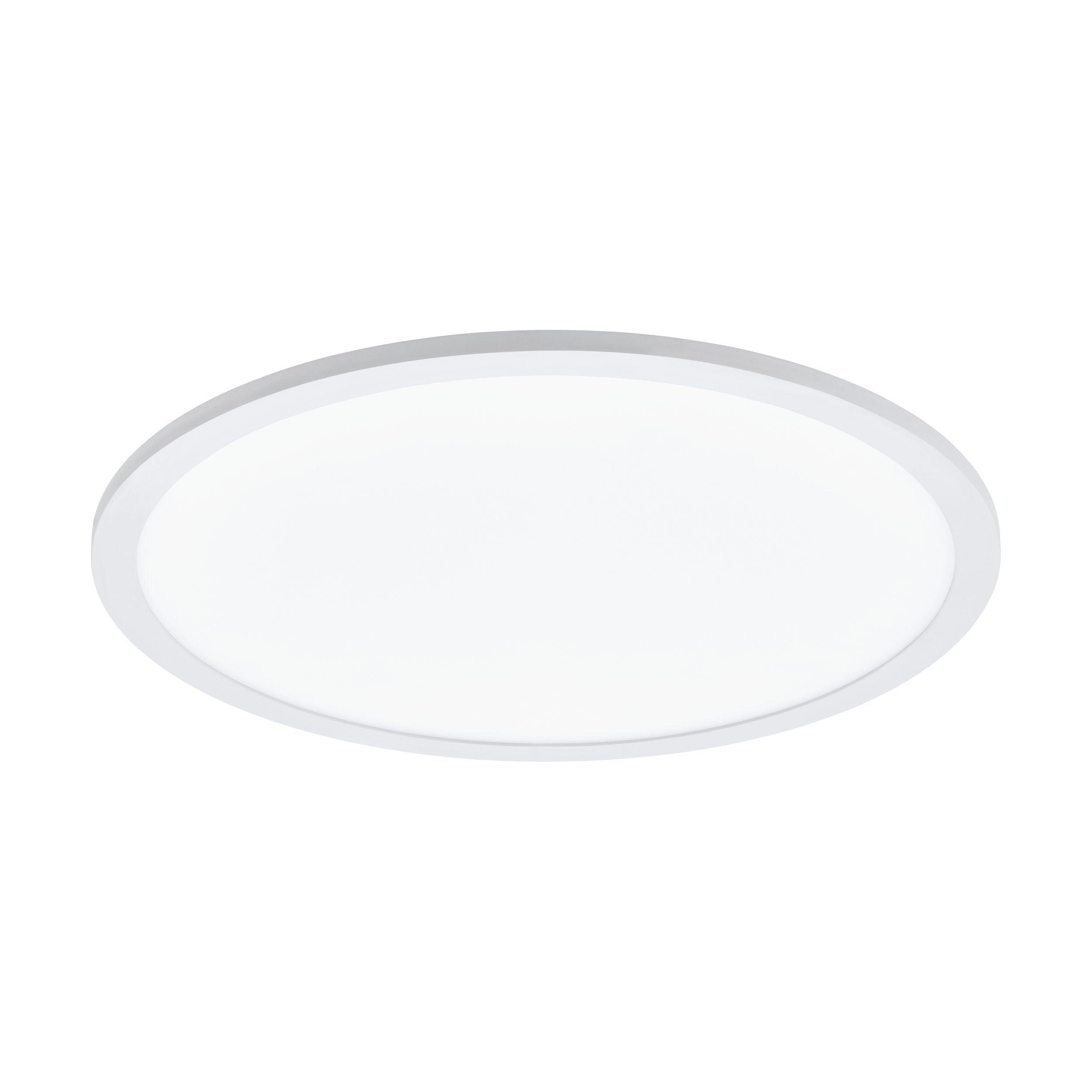 eglo sarsina a led remote controlled white ceiling flush 45cm living room close up
