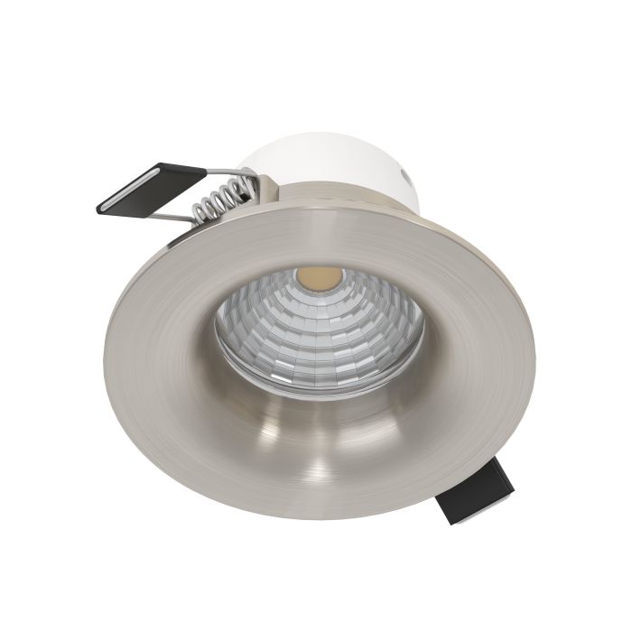 Eglo Saliceto LED Nickel Recessed Downlight - Warm White — rear view