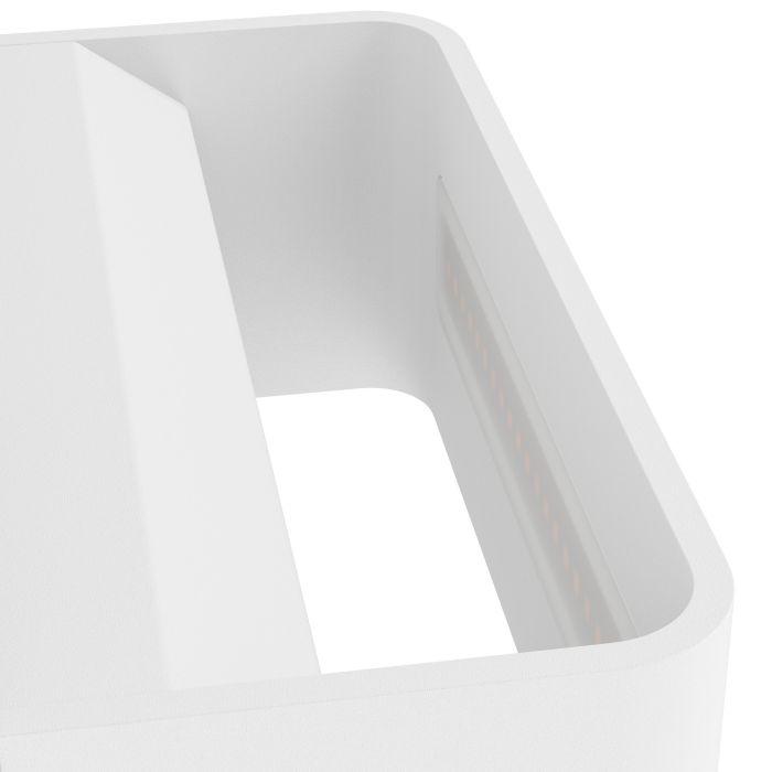 eglo sania 4 white integrated led wall light kitchen lighting