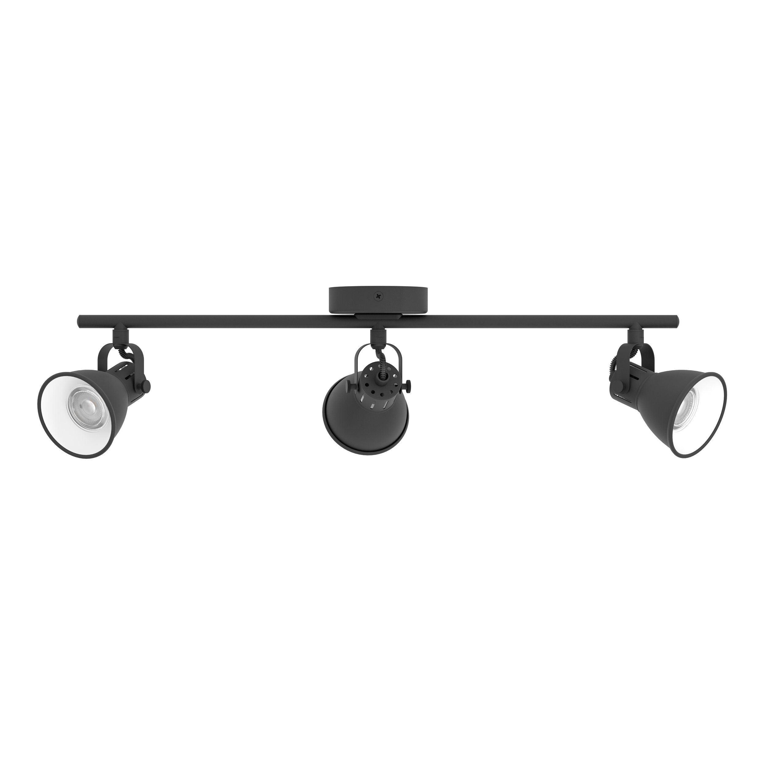 eglo seras 2 black 3 light bar spotlight living room image