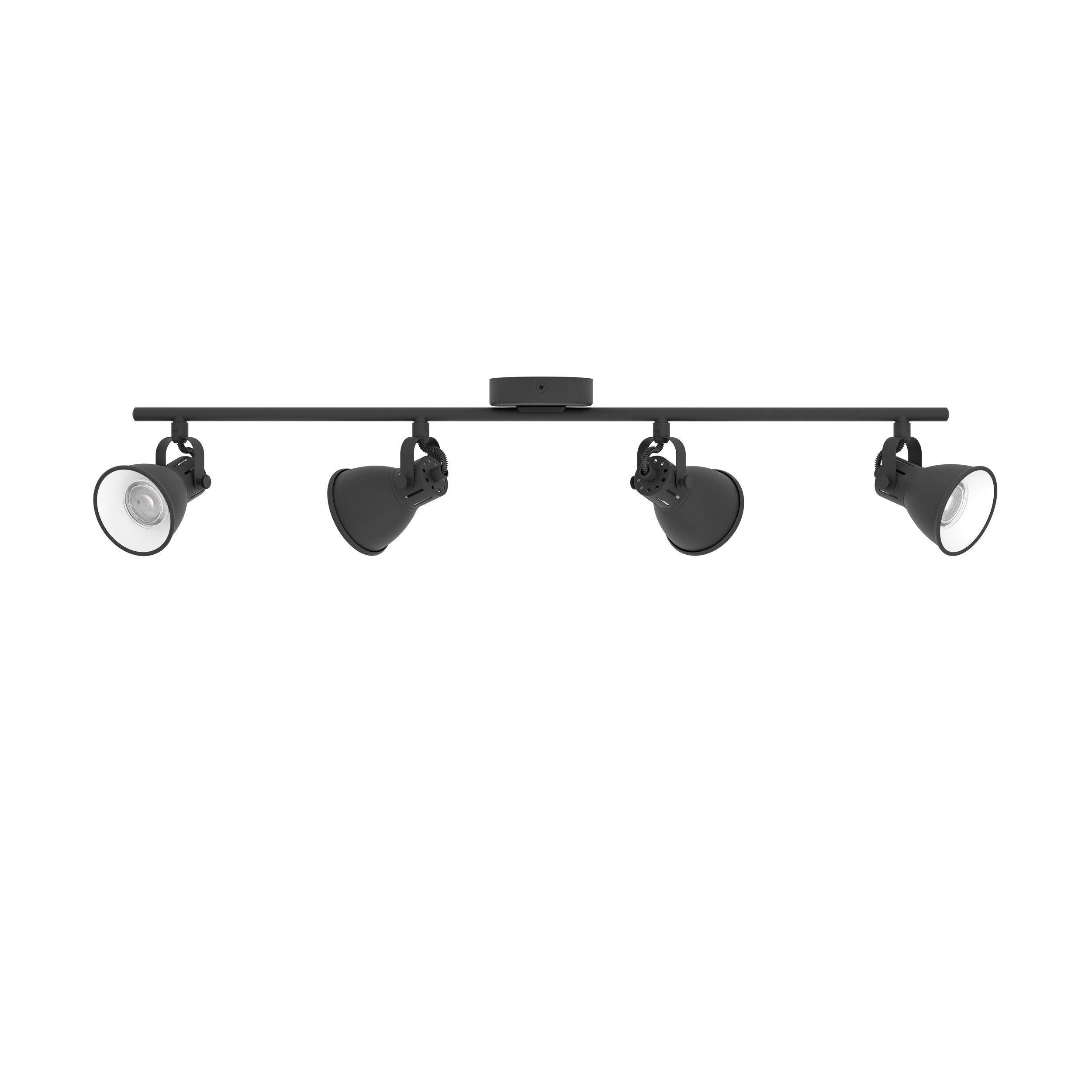 eglo seras 2 black 4 light bar spotlight living room image