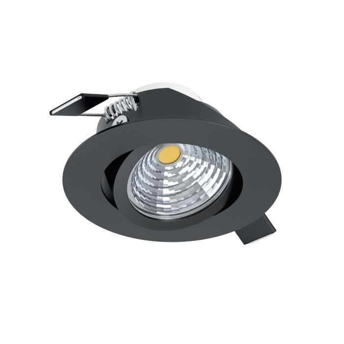 Eglo Saliceto LED Black Recessed Downlight - Warm White — lifestyle setting