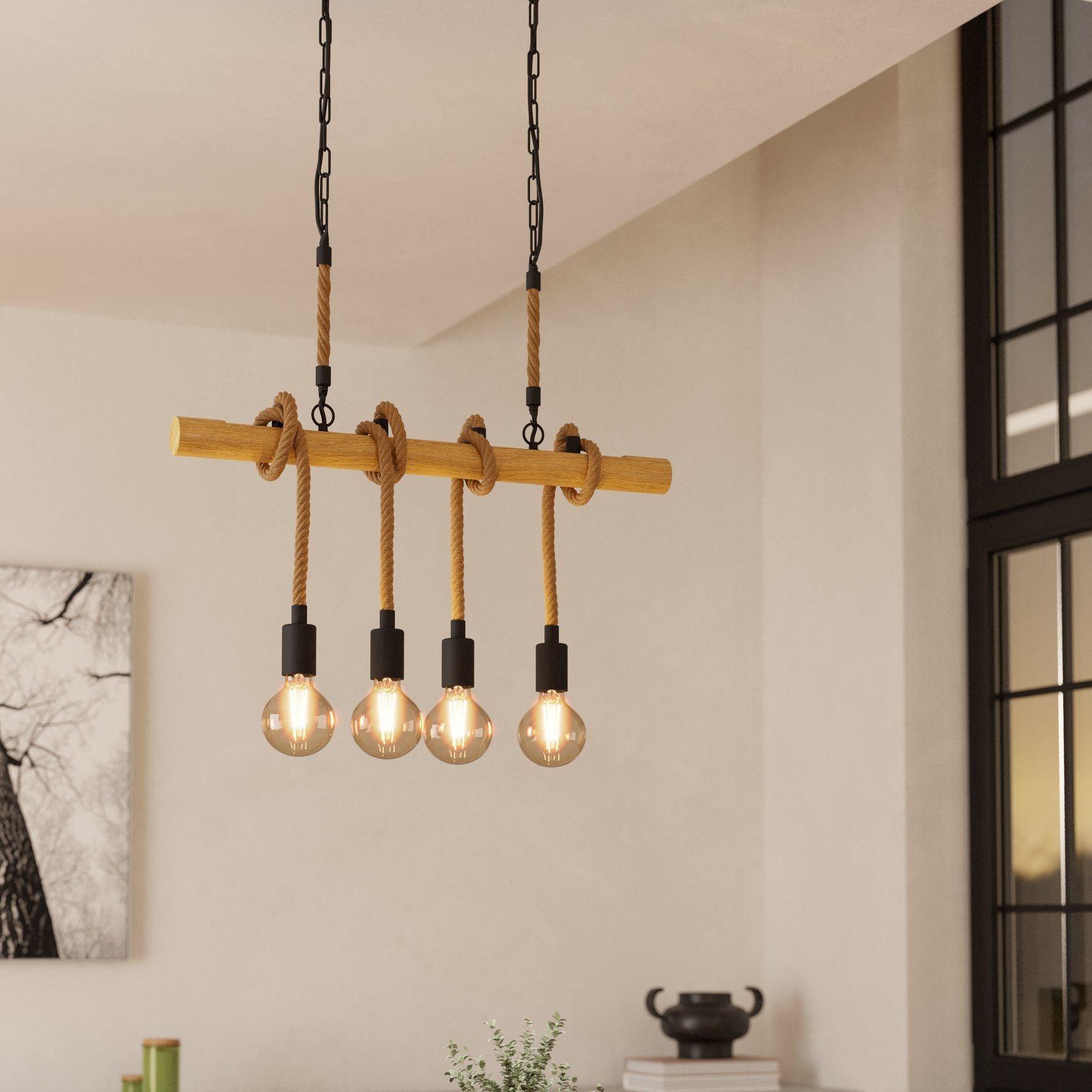 Eglo Youngstown 4 Light Rope Ceiling Pendant