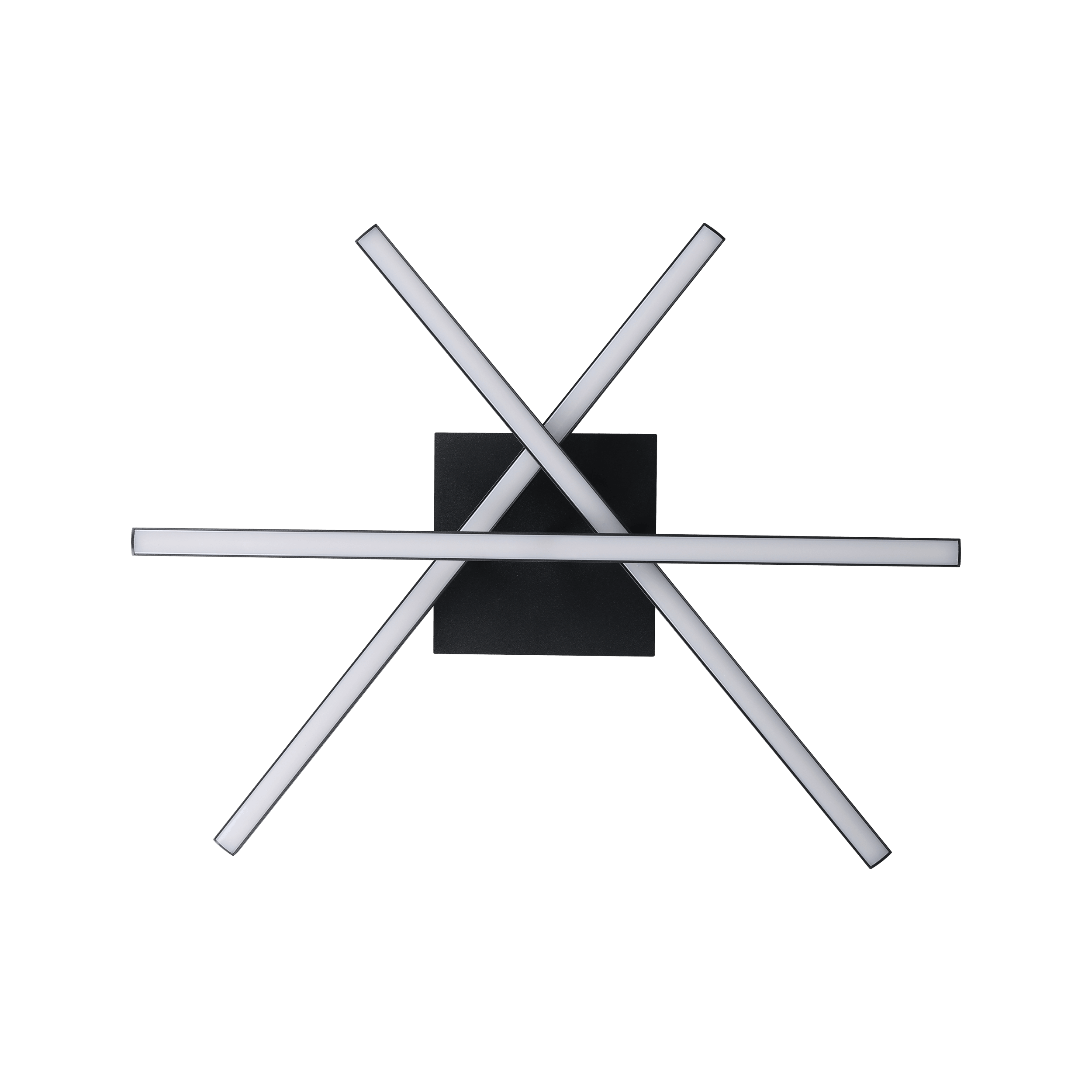 eglo lasana 3 black 3 linear led ceiling flush living room close up