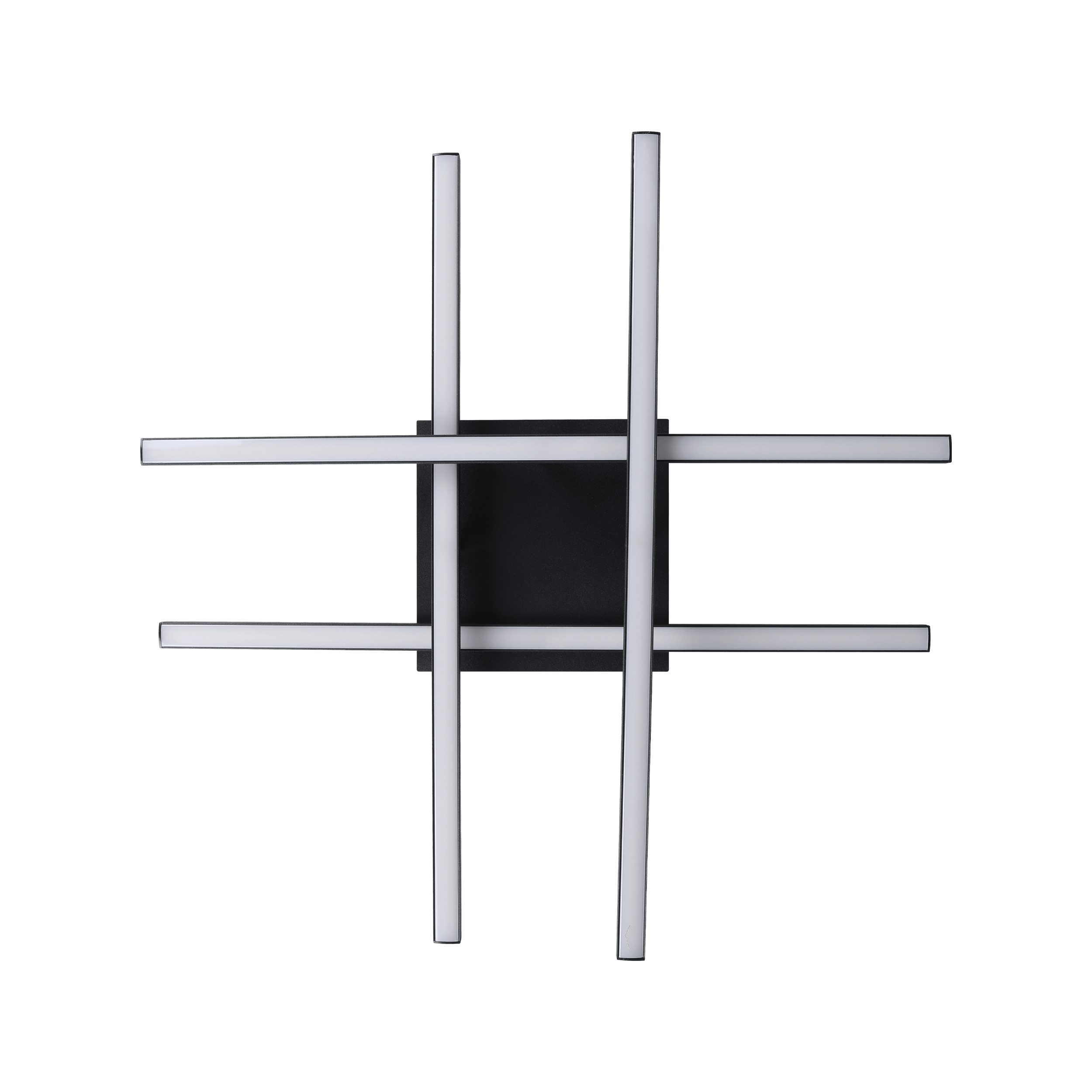 eglo lasana 3 black 4 linear led ceiling flush living room close up