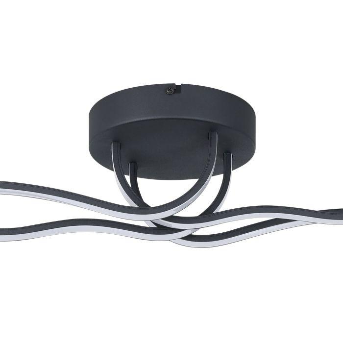 eglo roncade 1 black 4 arm led flush ceiling light Kitchen Lighting Close Up