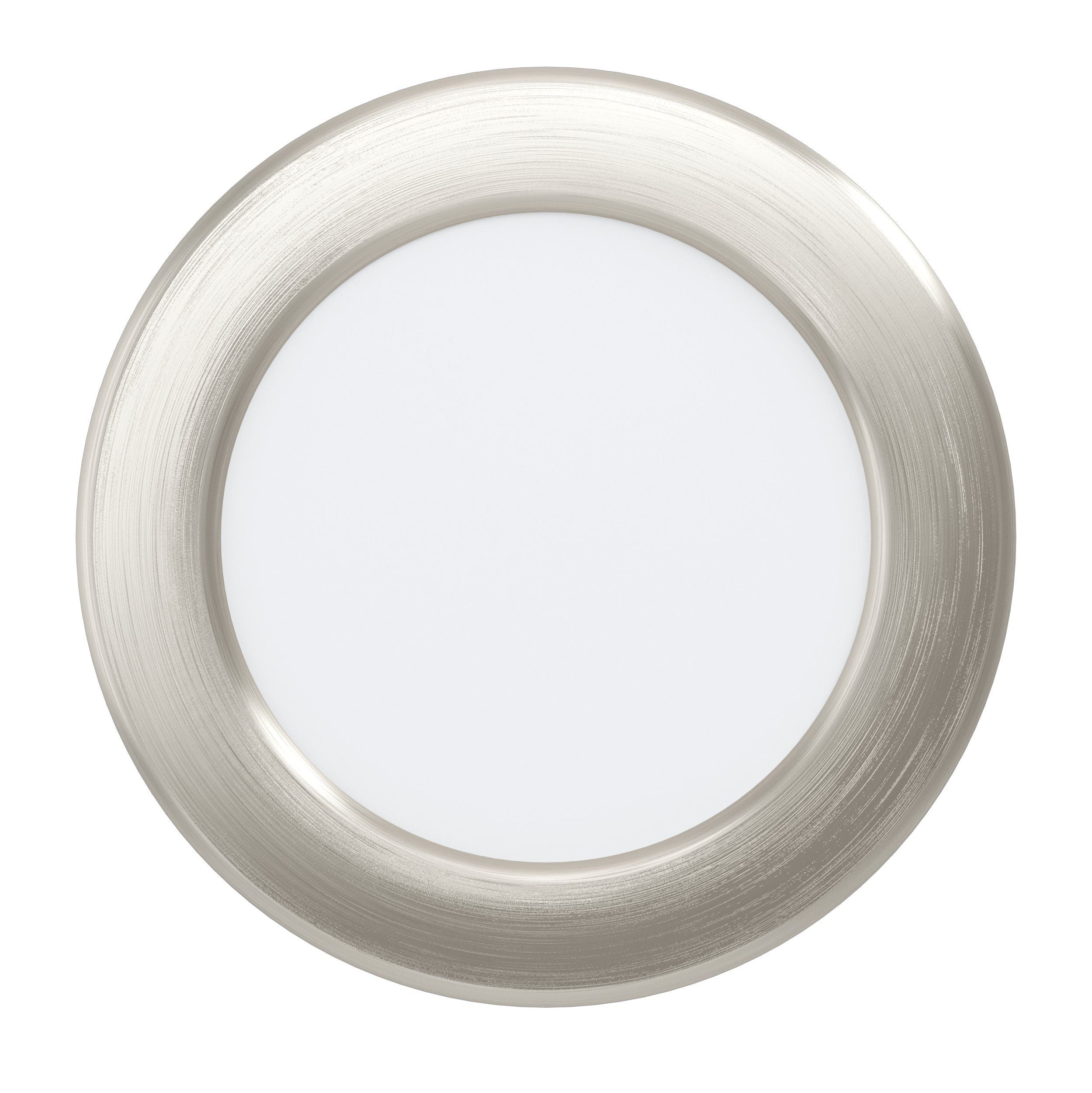 Eglo Fueva 5 Nickel LED Recessed Ceiling Light - 11.7cm — rear view