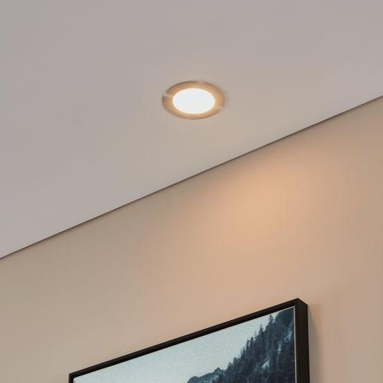 eglo fueva 5 nickel led recessed ceiling light 11 7cm living room image