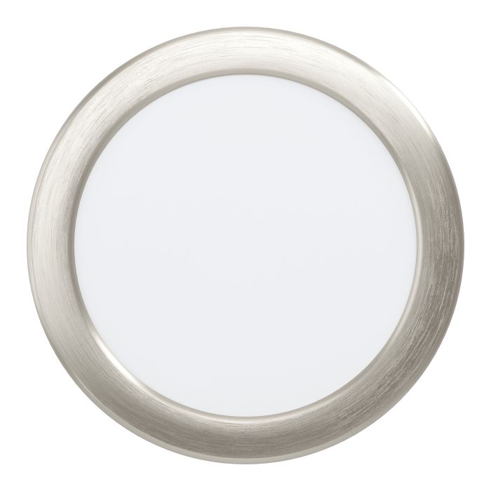 Eglo Fueva 5 Nickel LED Recessed Ceiling Light - 16.6cm — rear view