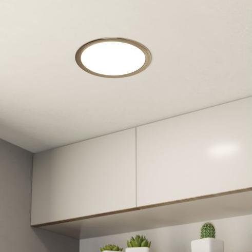 eglo fueva 5 nickel led recessed ceiling light 21 6cm