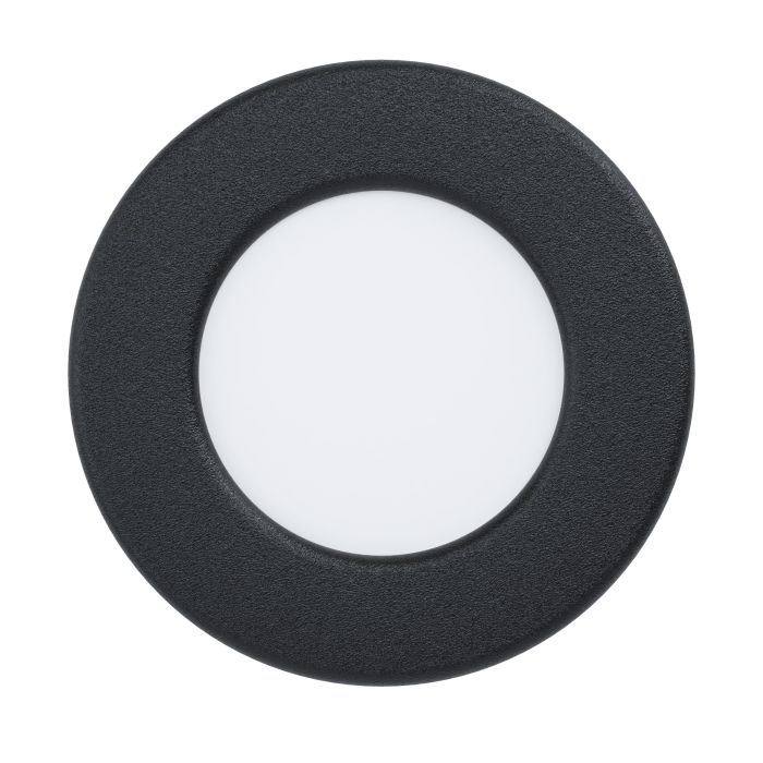 Eglo Fueva 5 Black Cool White LED Recessed Light - 8.6cm — close-up detail