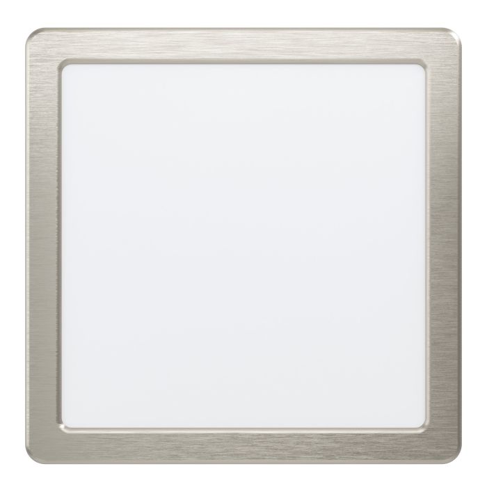Eglo Fueva 5 Nickel LED Square Recessed Ceiling Light - 21.6cm — alternate view