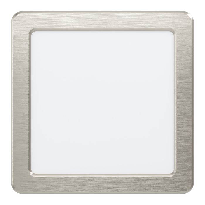 Eglo Fueva 5 Nickel LED Square Cool White Recessed Light - 16.6cm — close-up detail