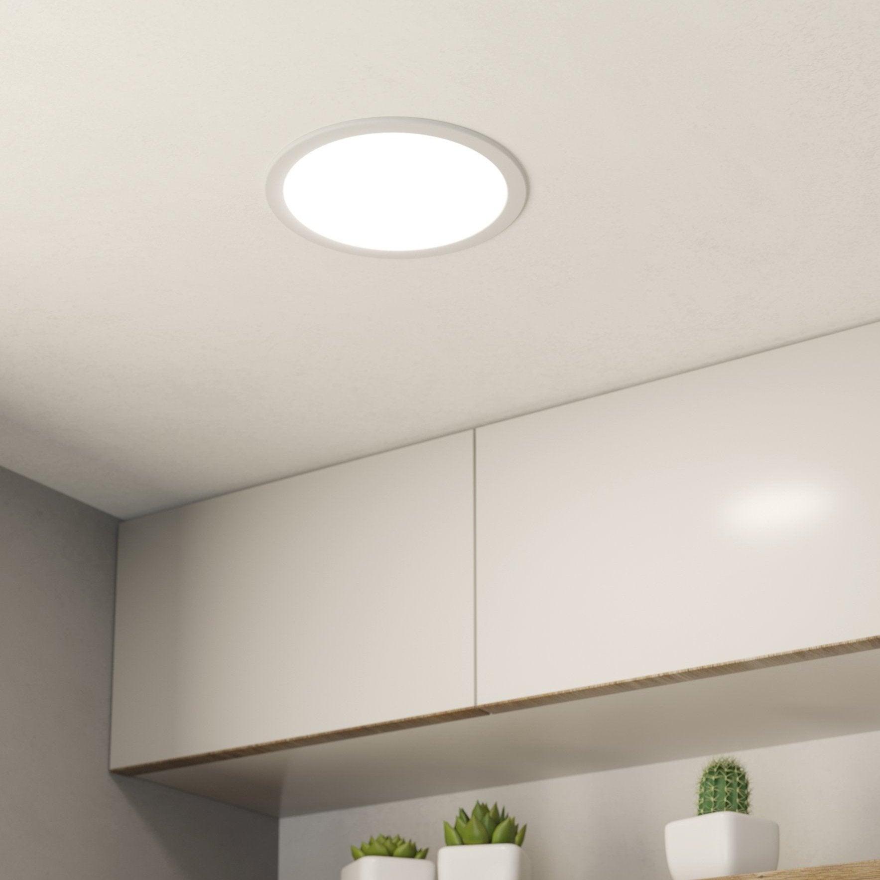 eglo fueva 5 led round white recessed light 21 6cm
