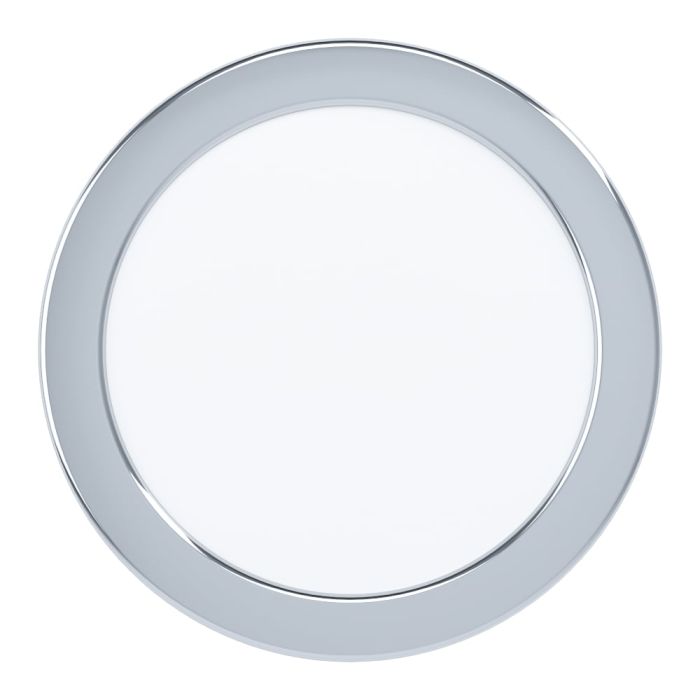 Eglo Fueva 5 Chrome LED Recessed Cool White Light - 16.6cm — side profile