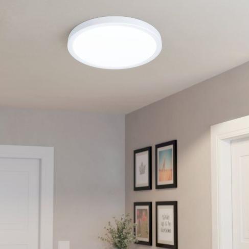 eglo fueva 5 led white flush ceiling light 28 5cm