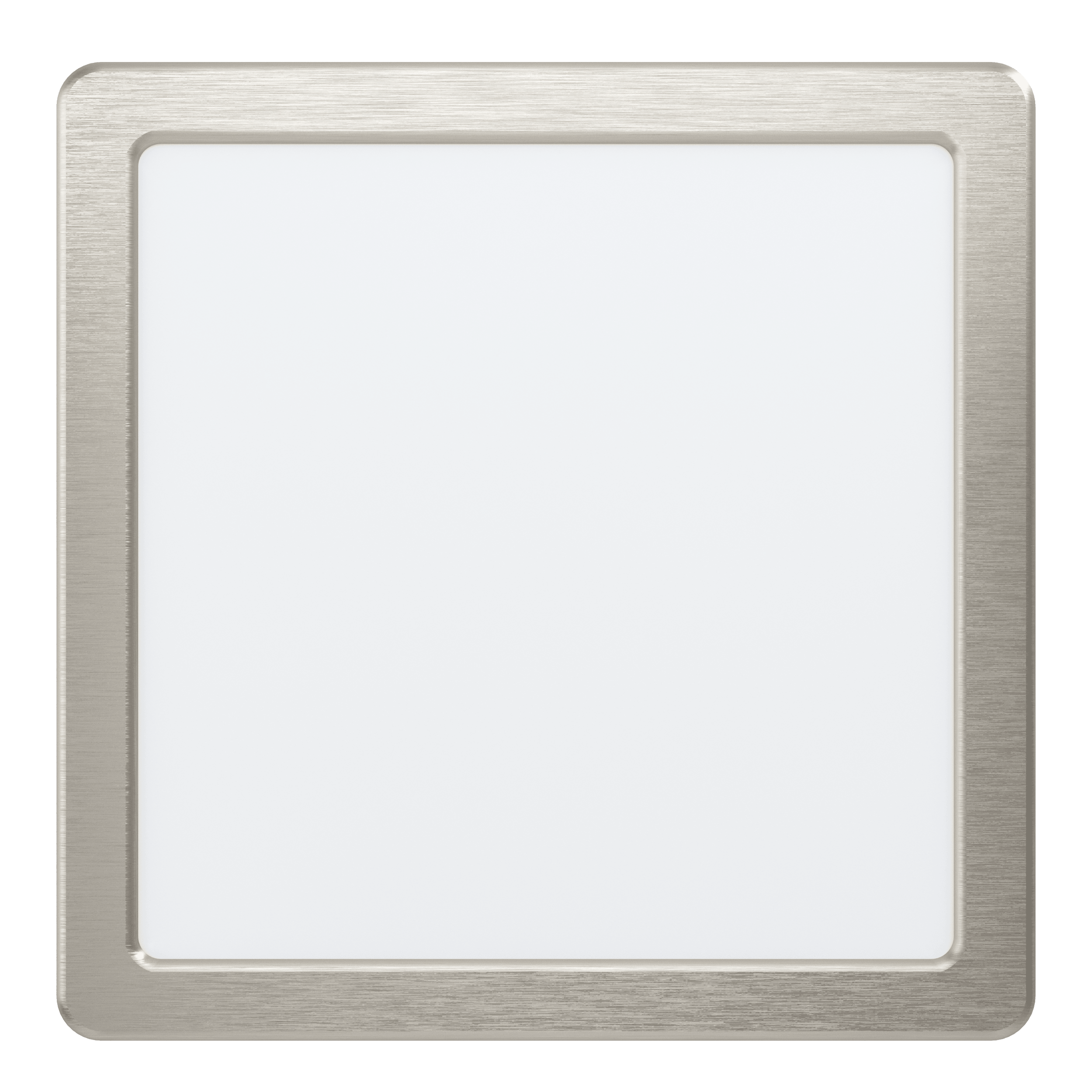 eglo fueva 5 led nickel square cool white flush 21cm living room close up