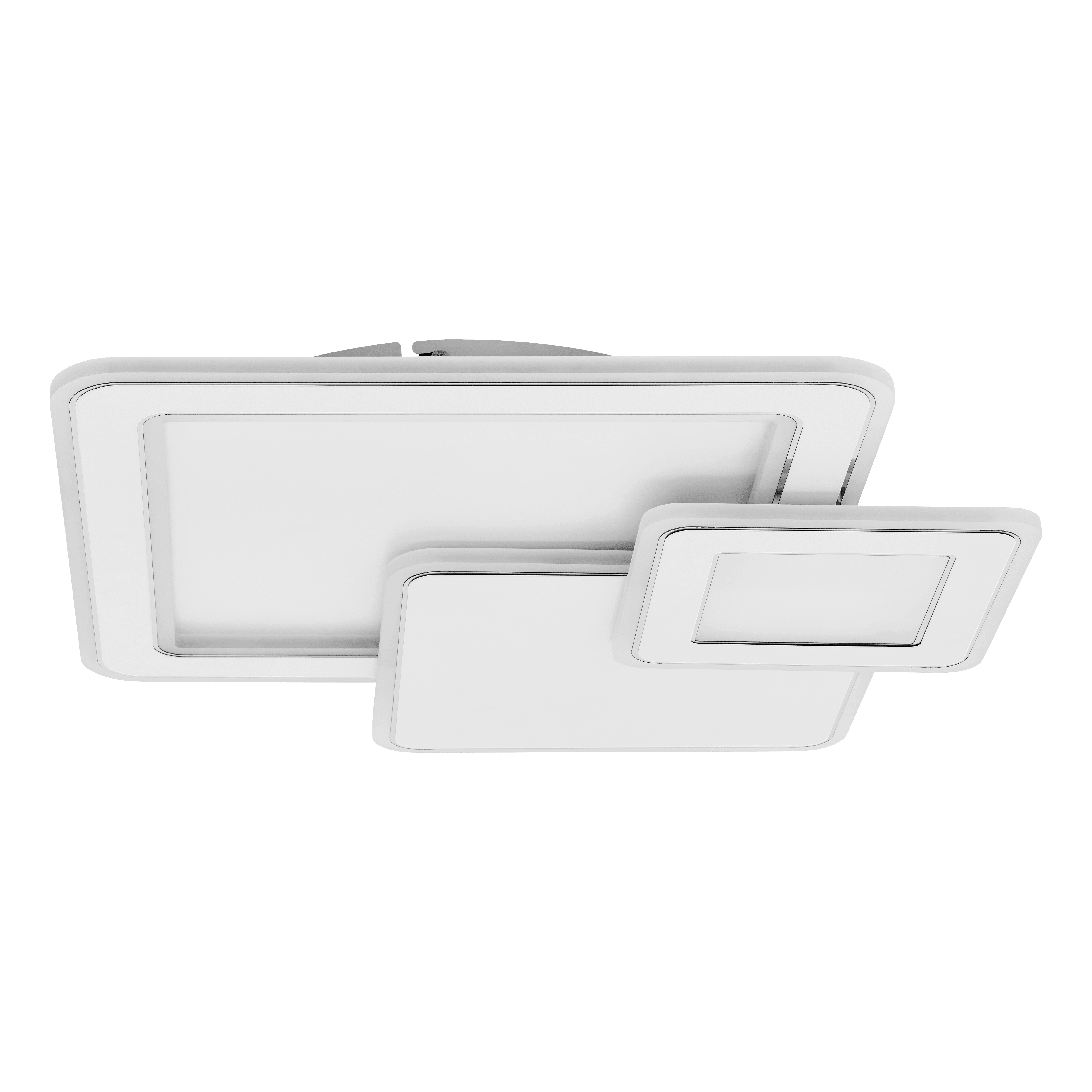 eglo mentalurgia chrome 3 square design led flush living room image