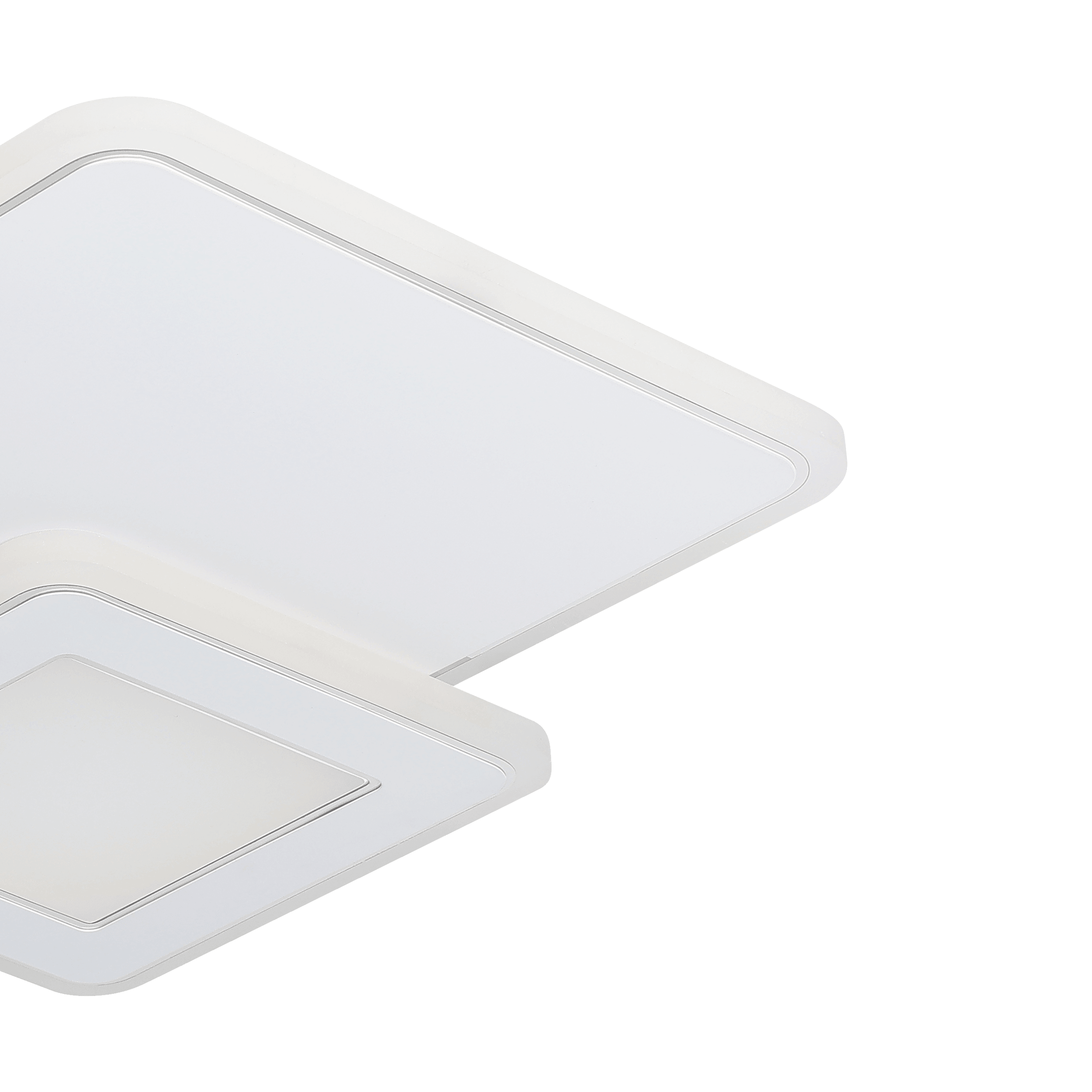 eglo mentalurgia chrome 3 square design led flush Hallway Lighting Close up