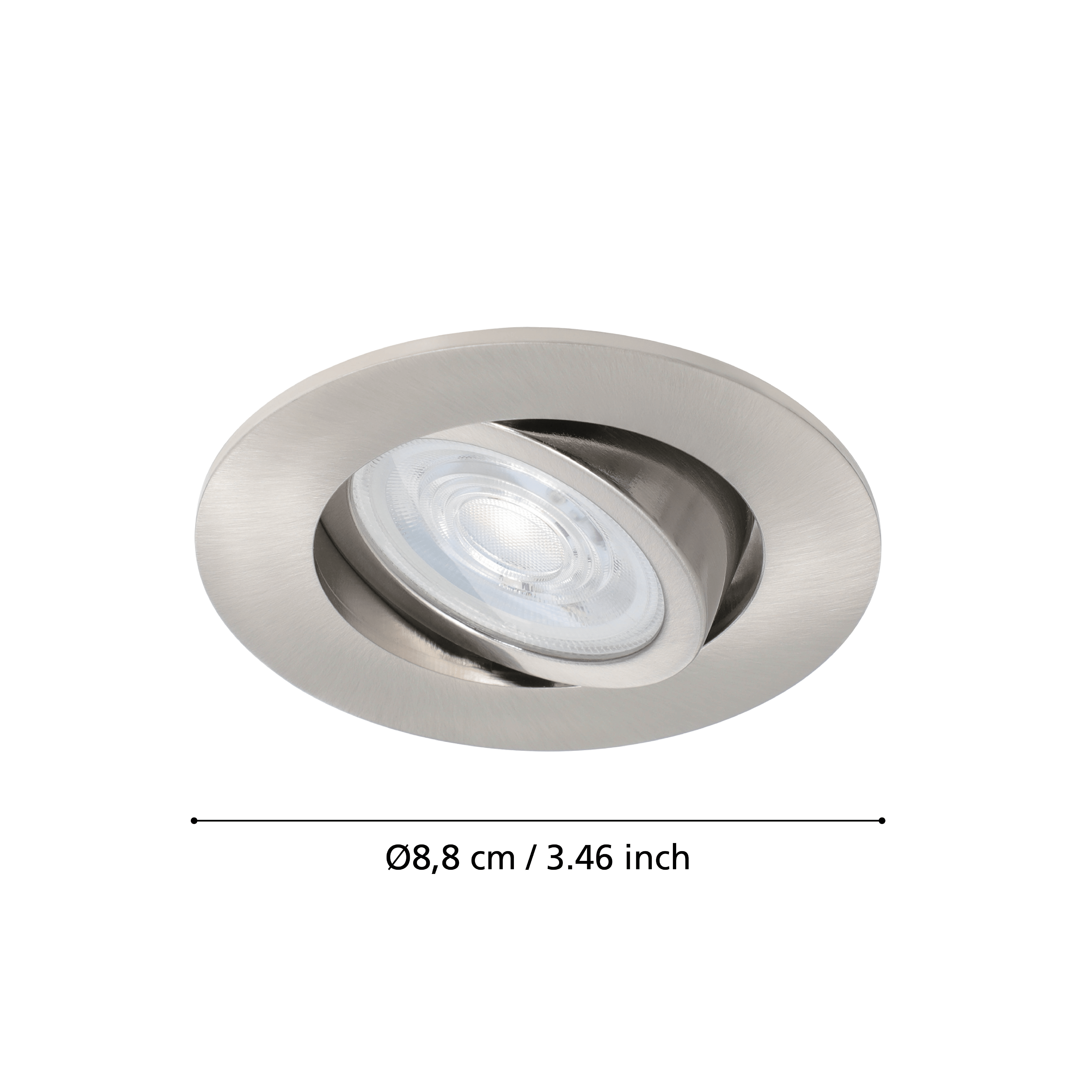 eglo saliceto z nickel led smart recessed ceiling light kitchen lighting