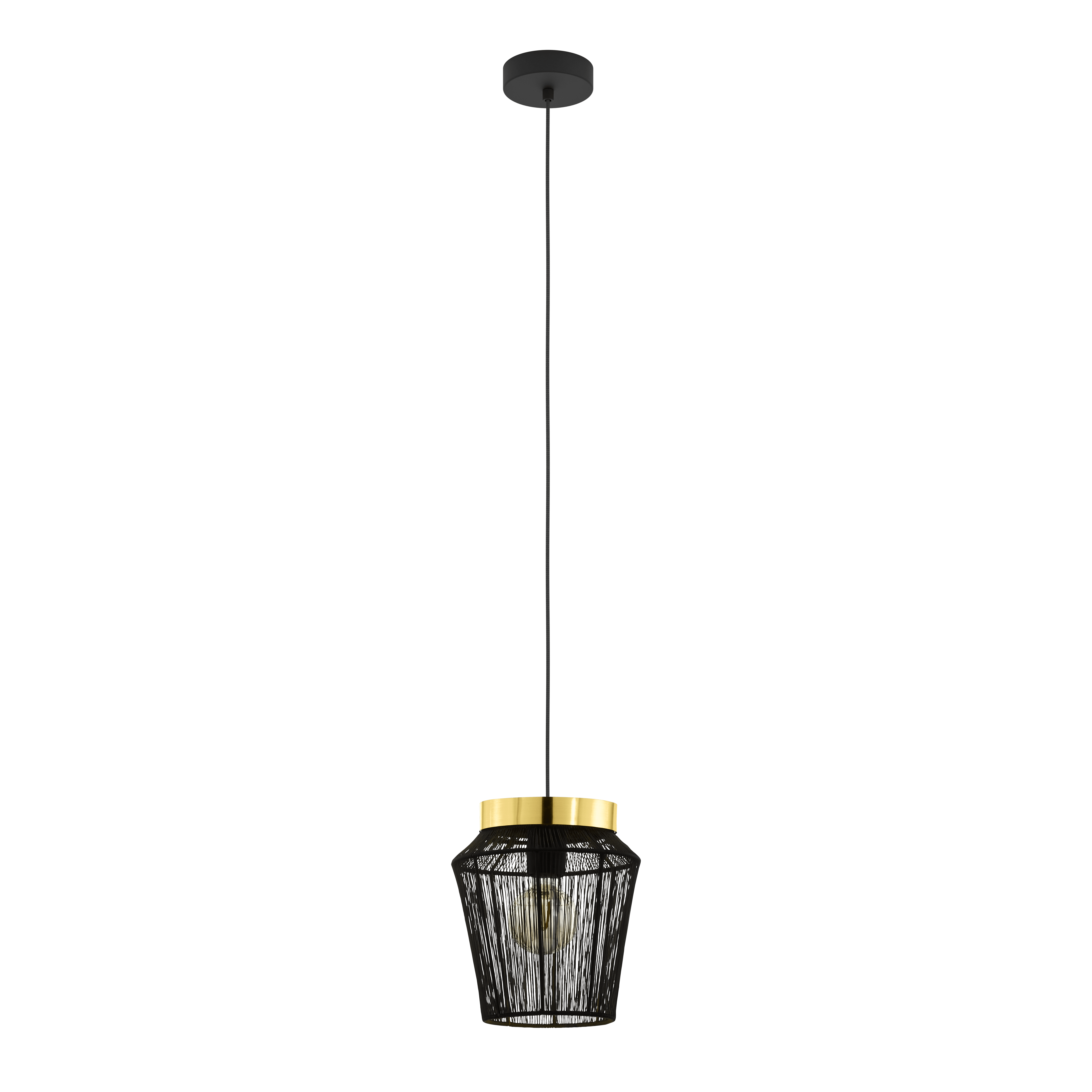 eglo escandidos black wire and gold ceiling pendant