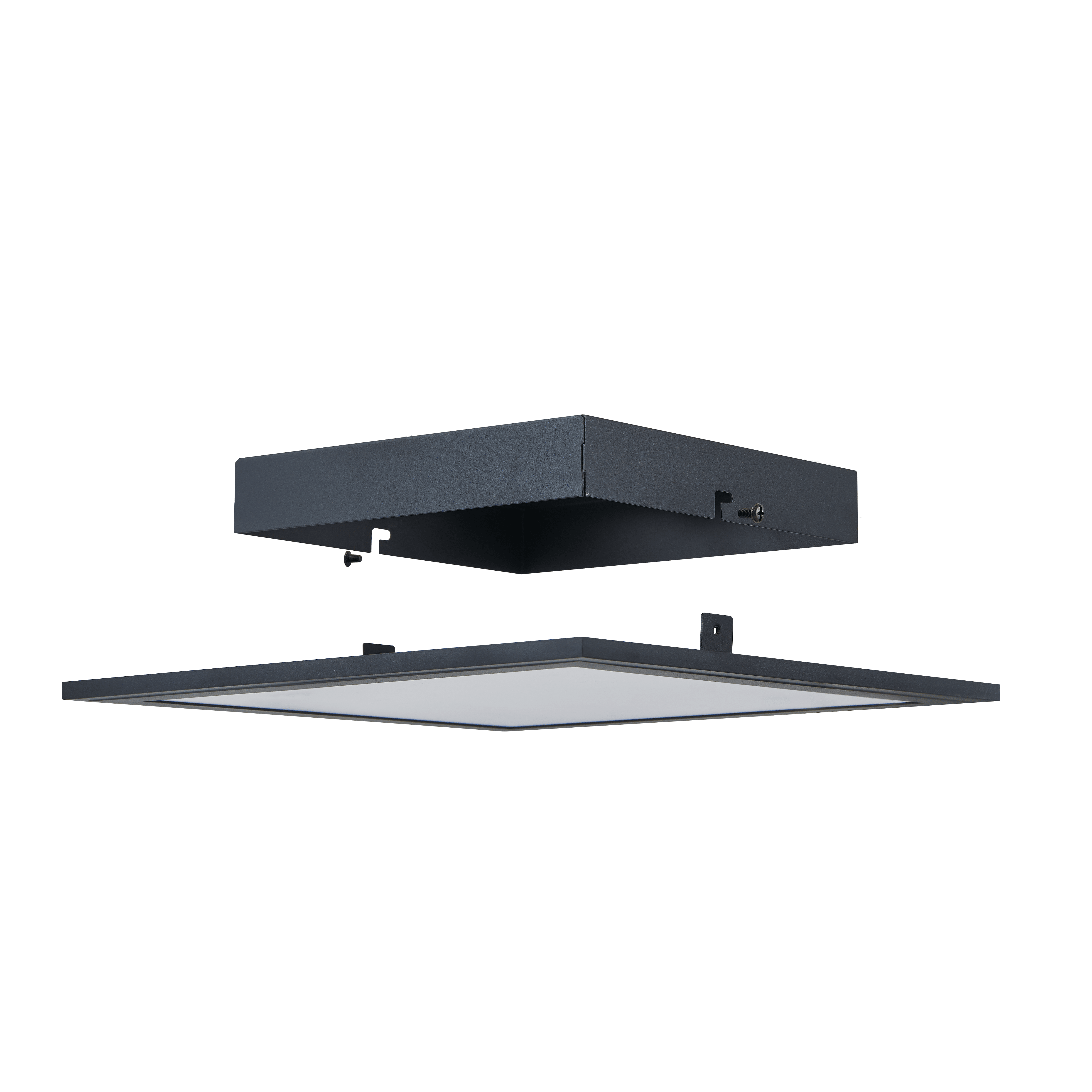 eglo connect salobrena z smart square black led ceiling flush 30cm Kitchen Lighting Close Up