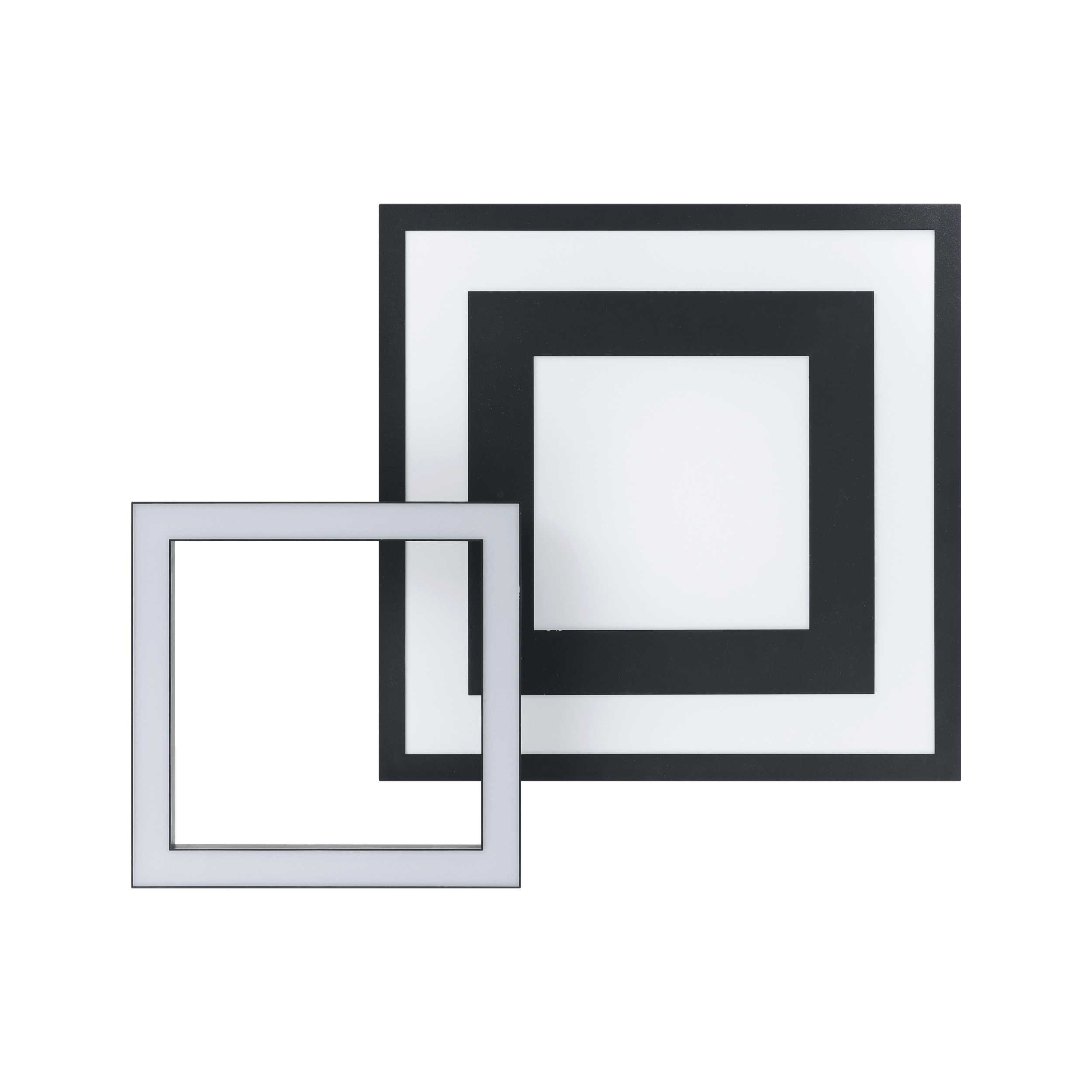 eglo connect savatarila z smart modern led square black ceiling flush hallway lighting