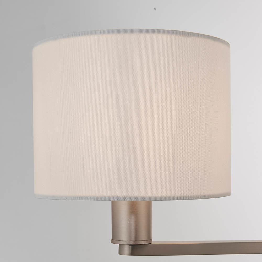 Endon Daley 3 Light Nickel Finish Ceiling Pendant-WAREHOUSE-40-290626