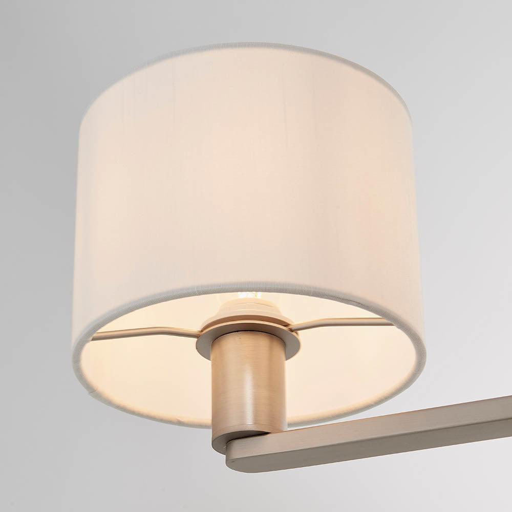 Endon Daley 3 Light Nickel Finish Ceiling Pendant-WAREHOUSE-40-290626