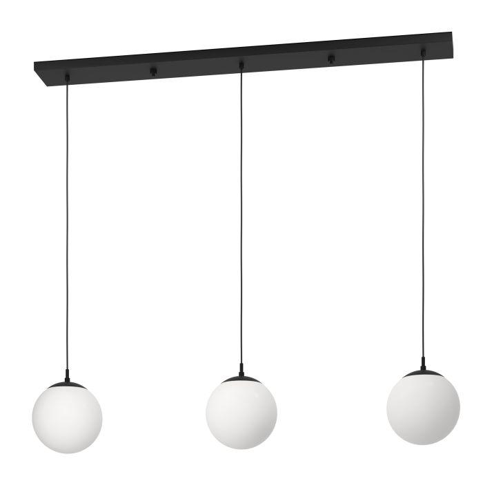 eglo rondo 3 3 light opal glass sphere ceiling pendant kitchen lighting