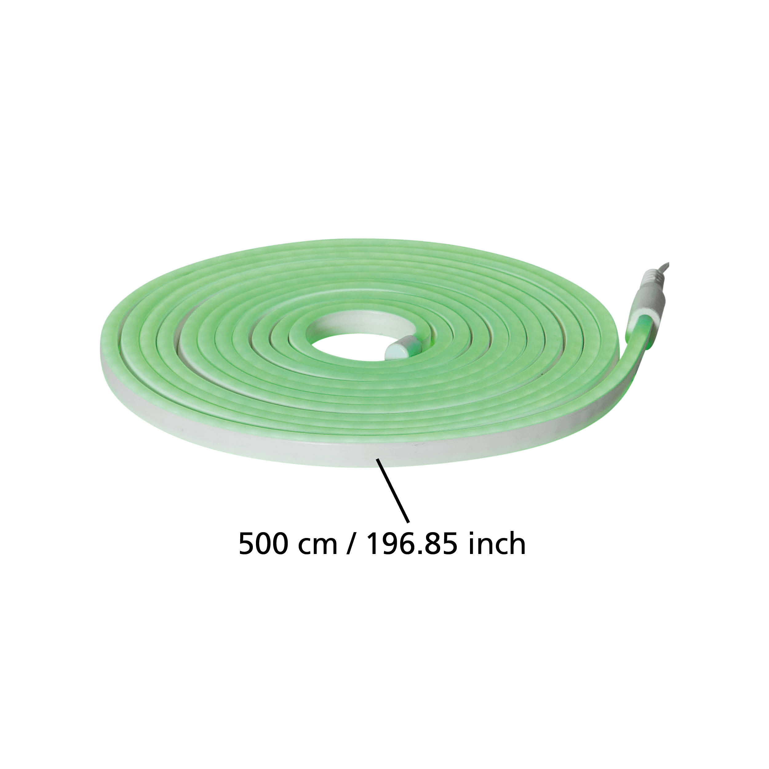 eglo flatneonled green outdoor strip light ip44 living room close up