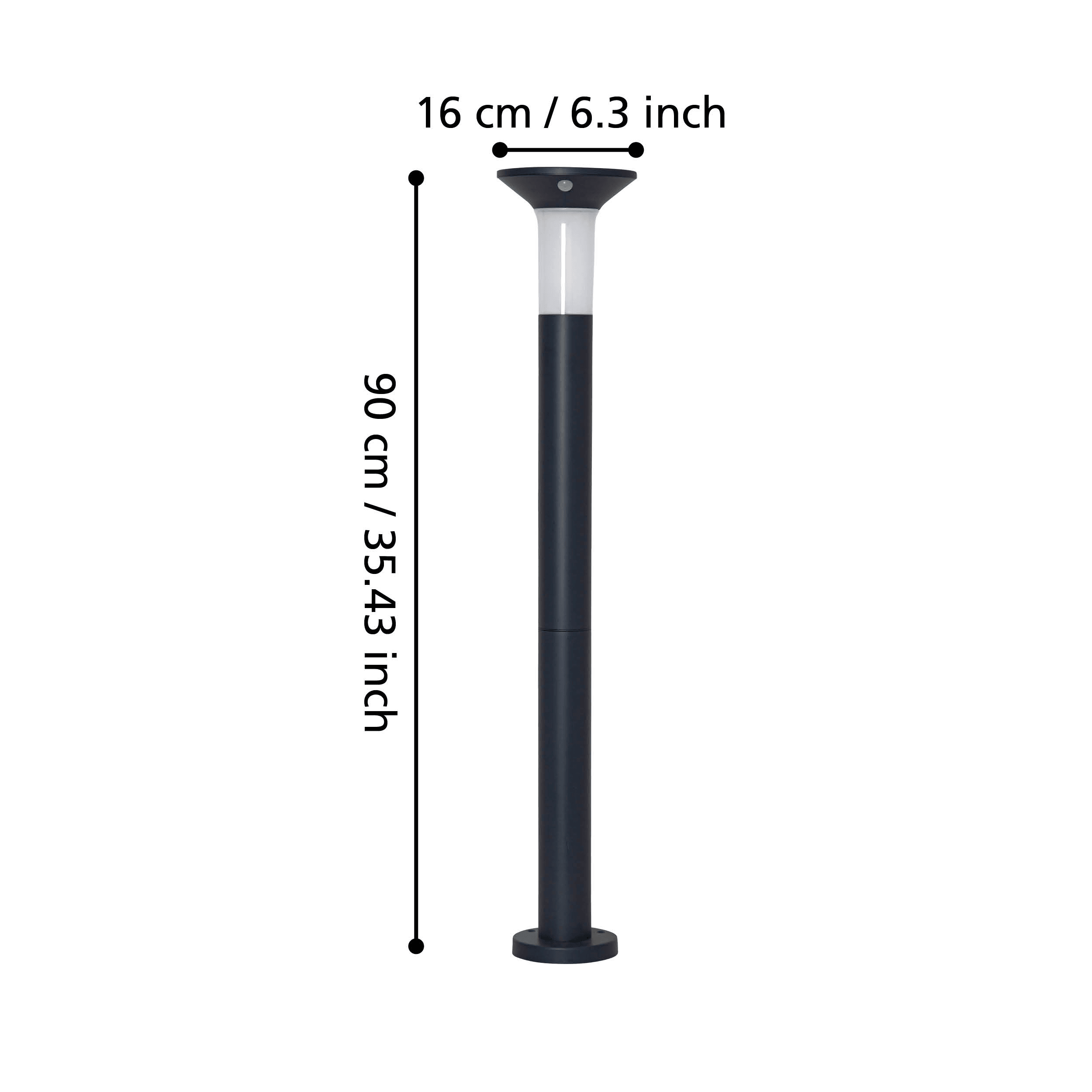 eglo corbezzola grey solar led ip44 bollard path light Kitchen Lighting Close Up
