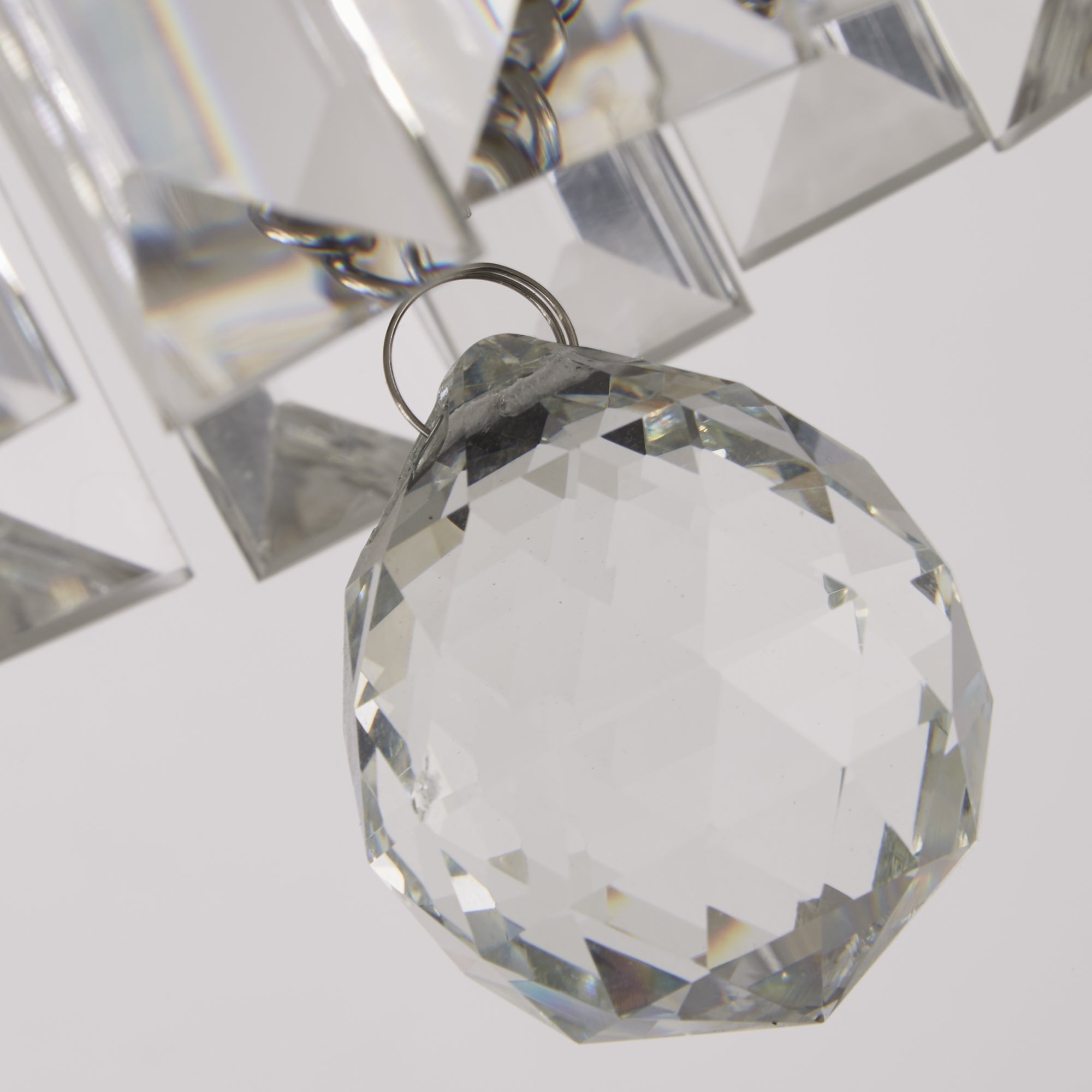 Searchlight Empire 4 Light Chrome & Crystal Flush