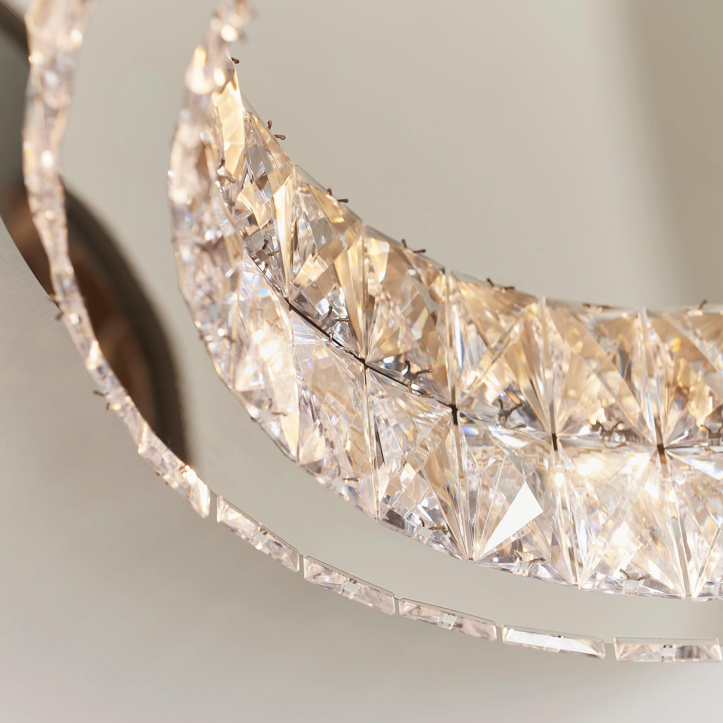 Swayze Chrome Plate & Clear Faceted Acrylic 1 Light Flush 61340 Living Room Image 5