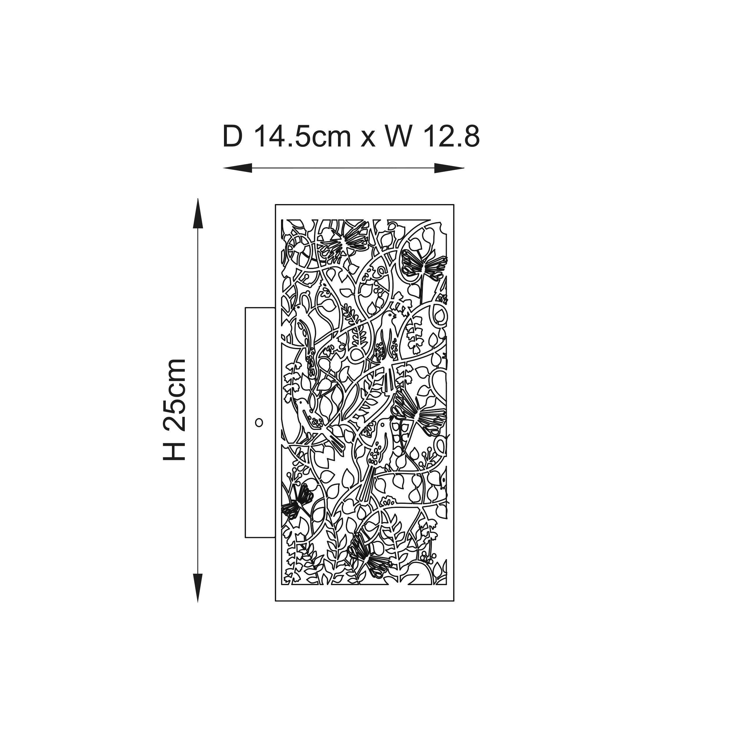 Endon Secret Garden Matt Ivory Wall Light-OPEN-BOX