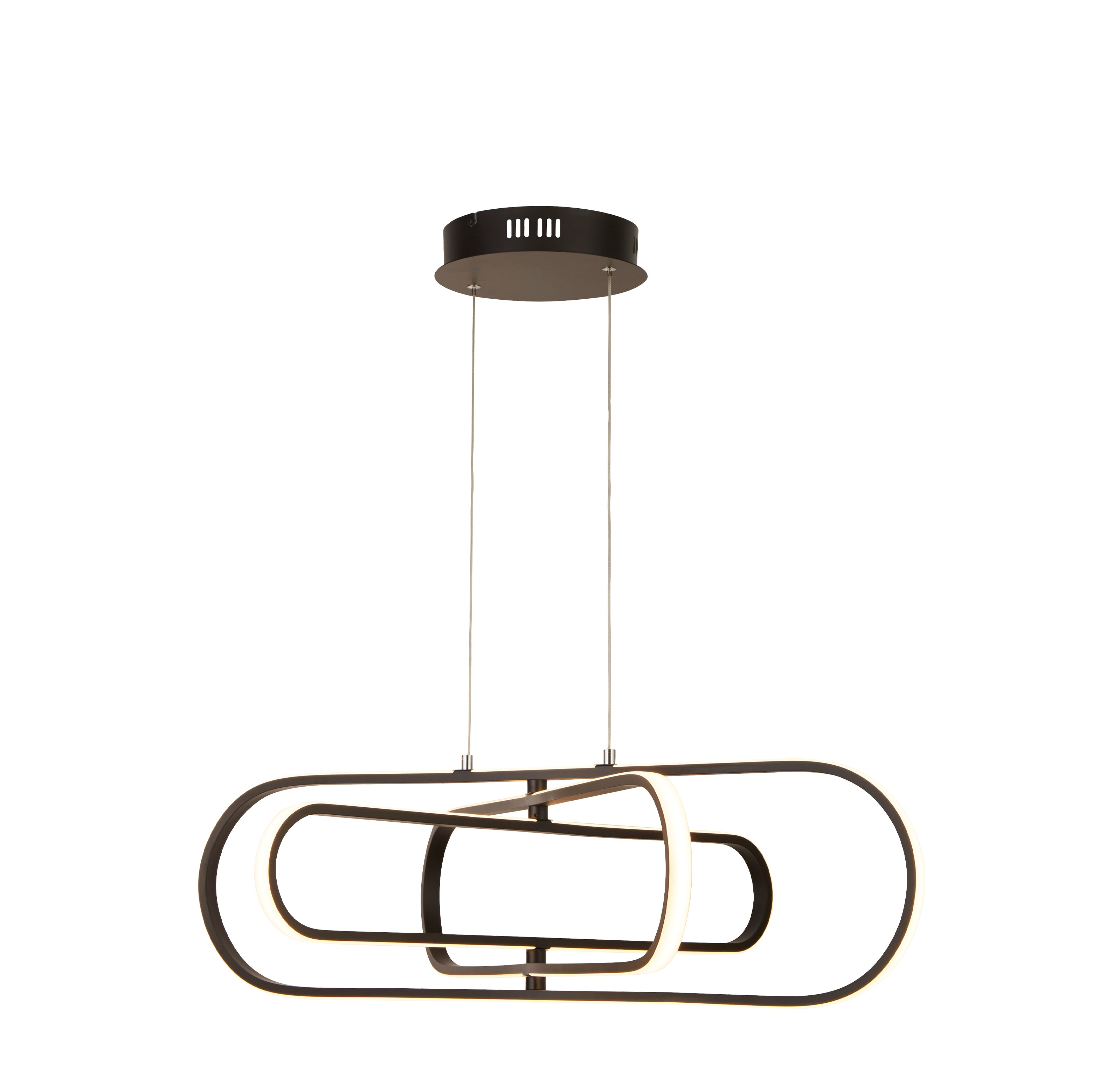 Searchlight Clip Black LED Modern Pendant