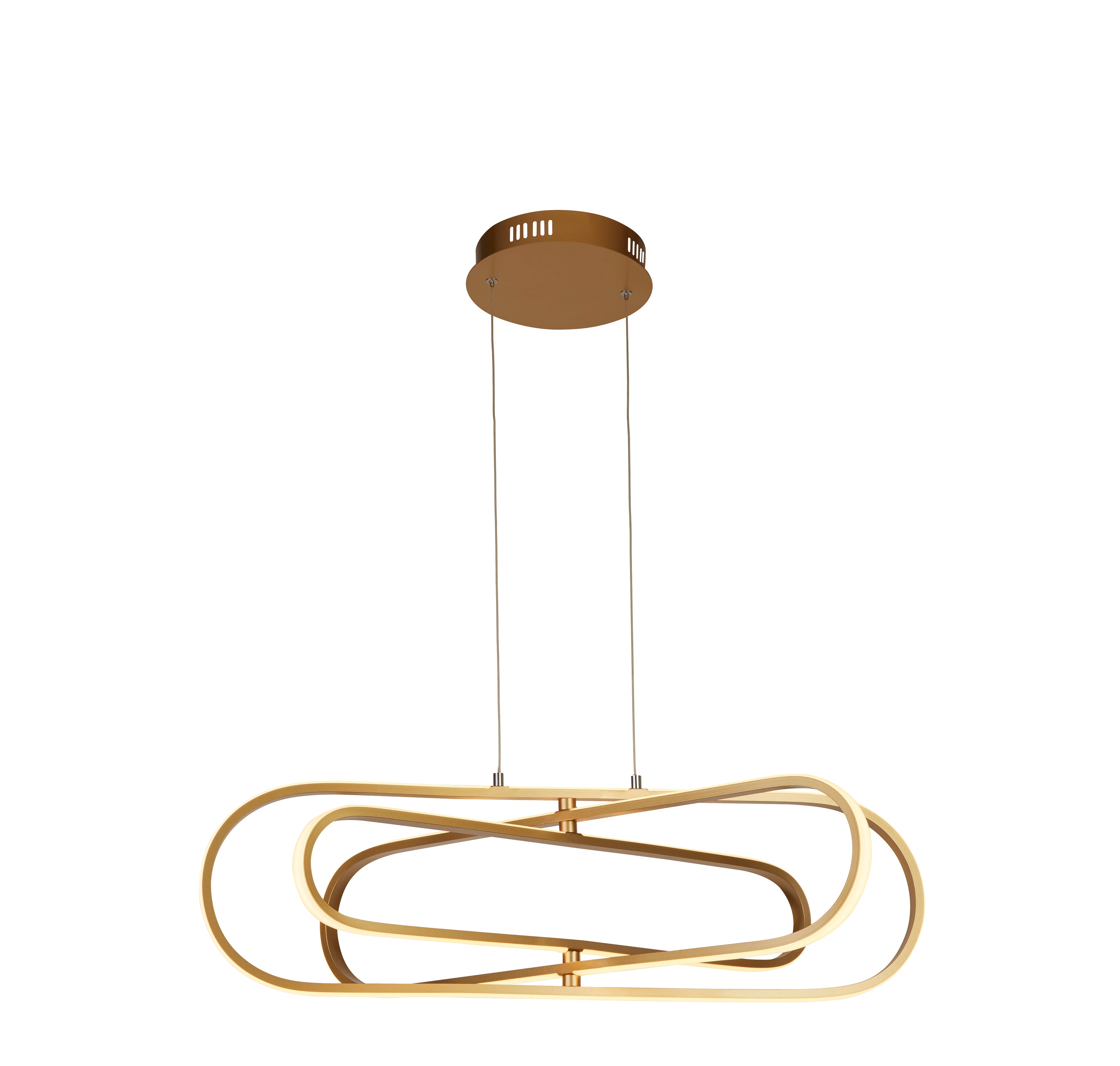 Searchlight Clip Gold LED Modern Pendant